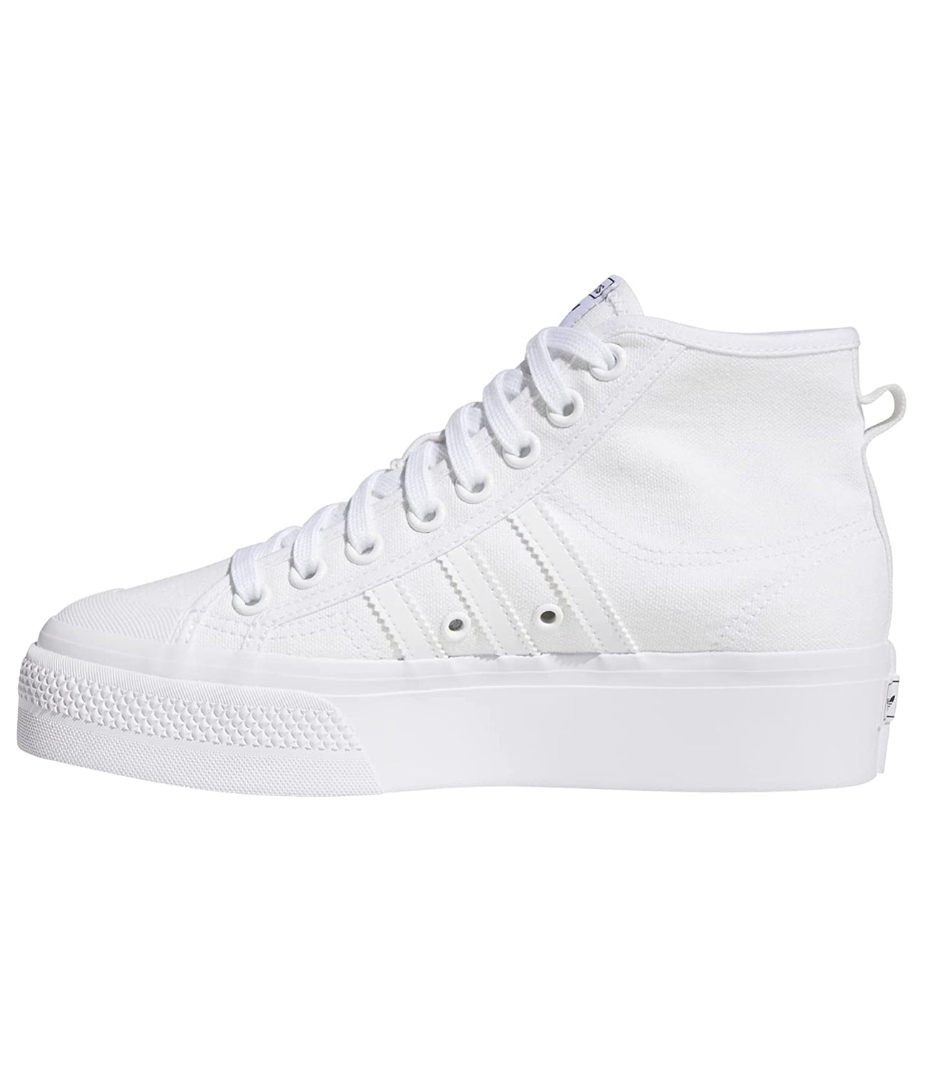 Adidas Sneakers Donna Mod. FY2782 NIZZA PLATFORM MID WHITE WHITE Bianco