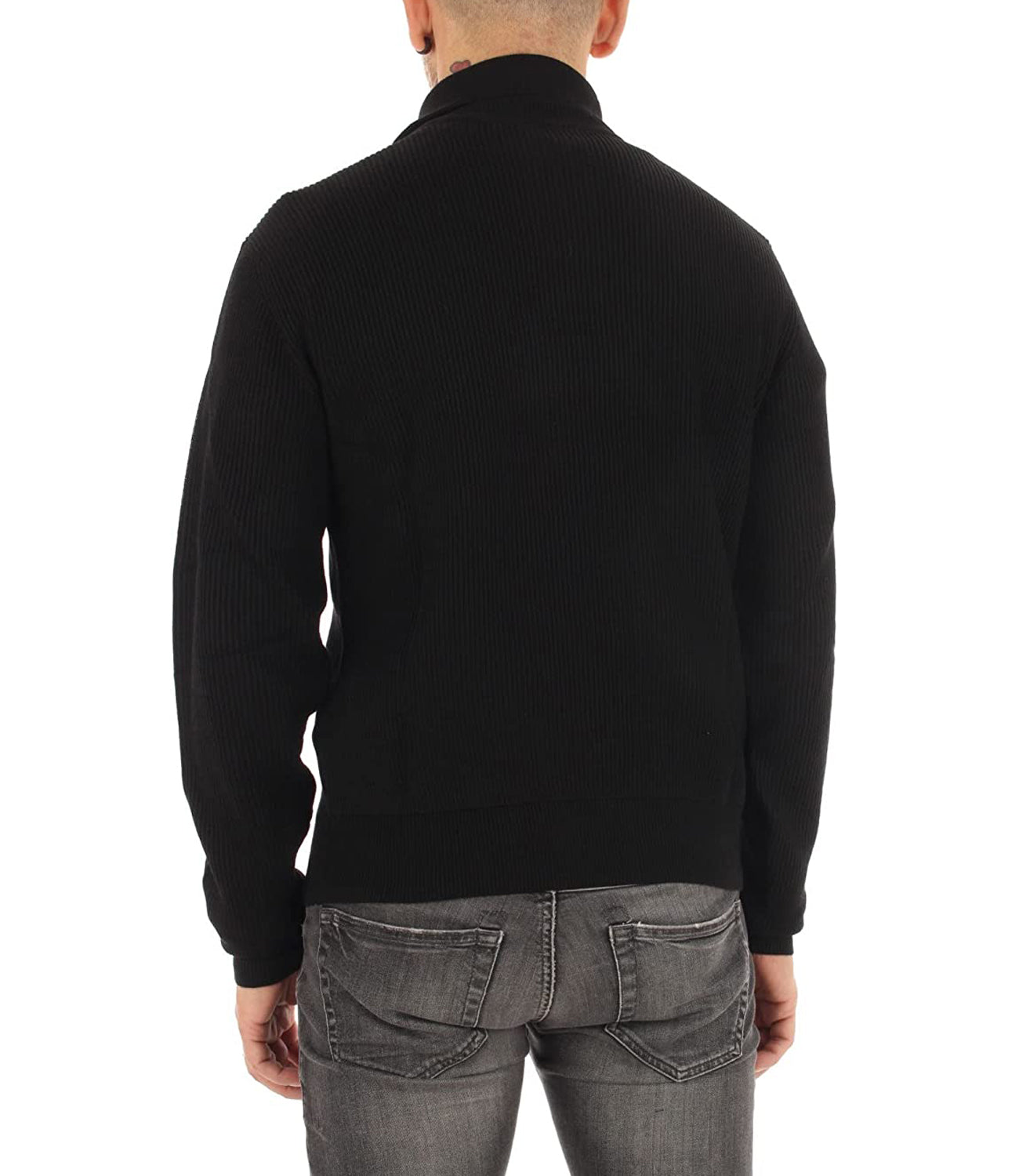 A|X Armani Exchange Maglione 1/2 Zip Uomo Mod. 6KZM2V ZM1LZ 1200 Nero