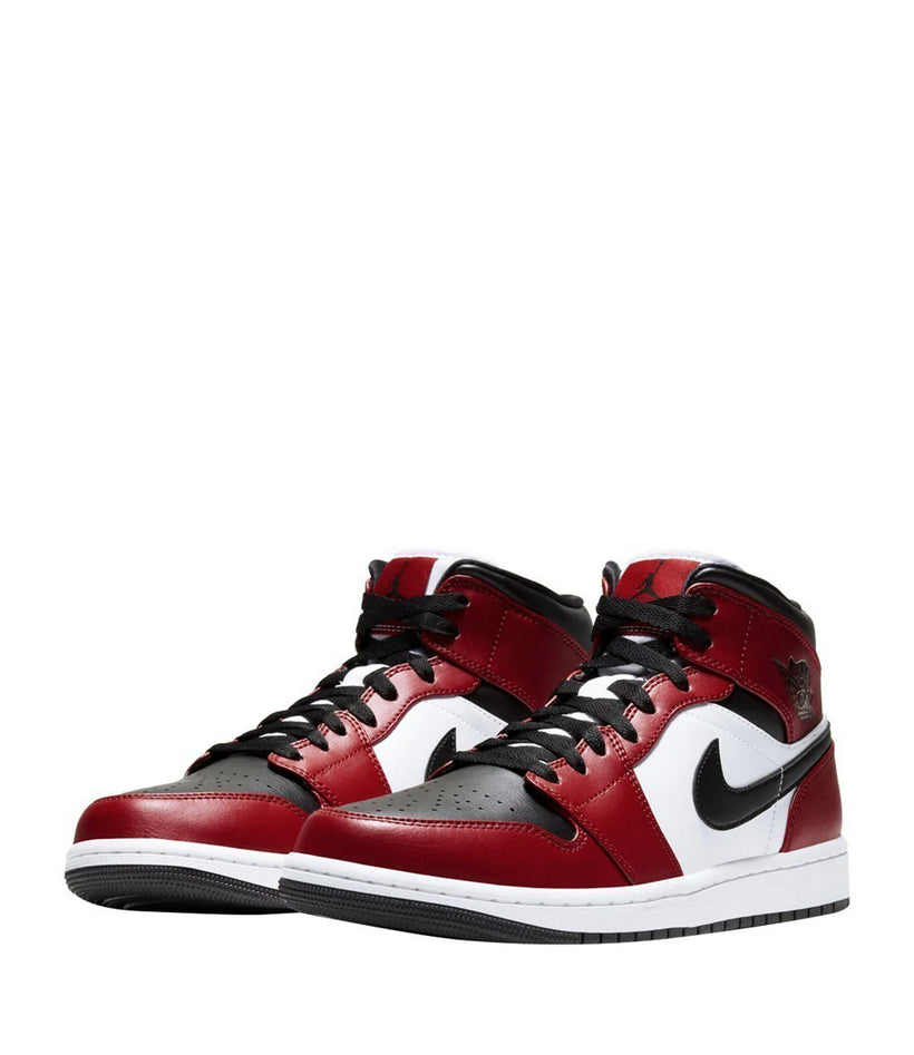 Nike Sneakers UNISEX Mod. Air Jordan 1 Mid Chicago Toe 554724 069 Rosso