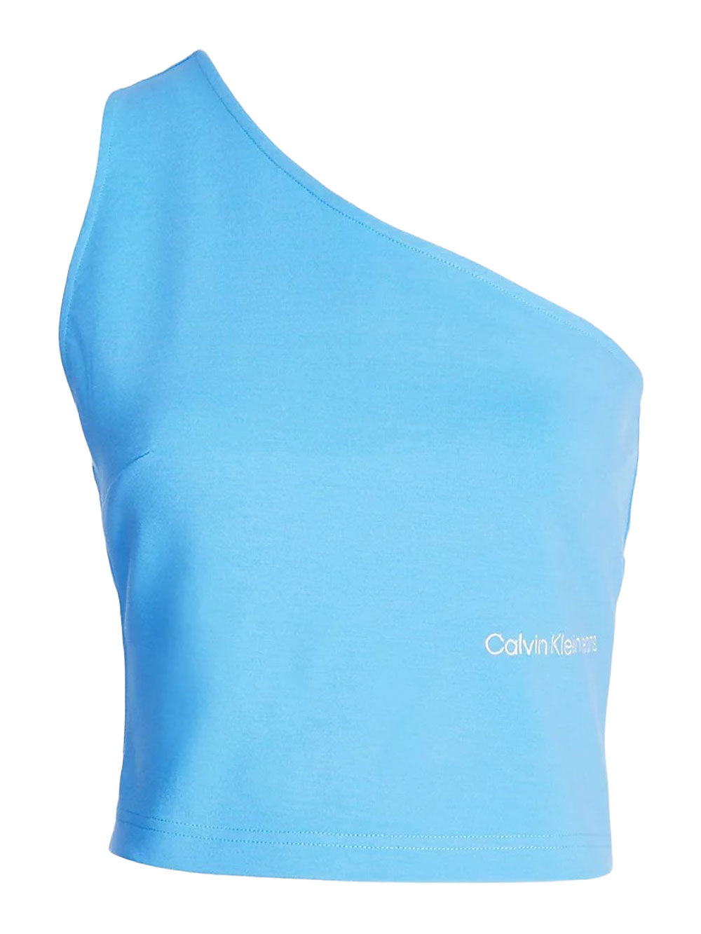 Calvin Klein Top asimmetrico da Donna Celeste