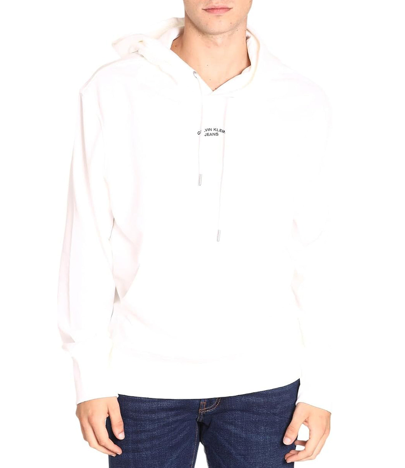 Calvin Klein Calvin Klein Jeans Felpa cappuccio Uomo Mod. J30J324228 YAF White Bianco