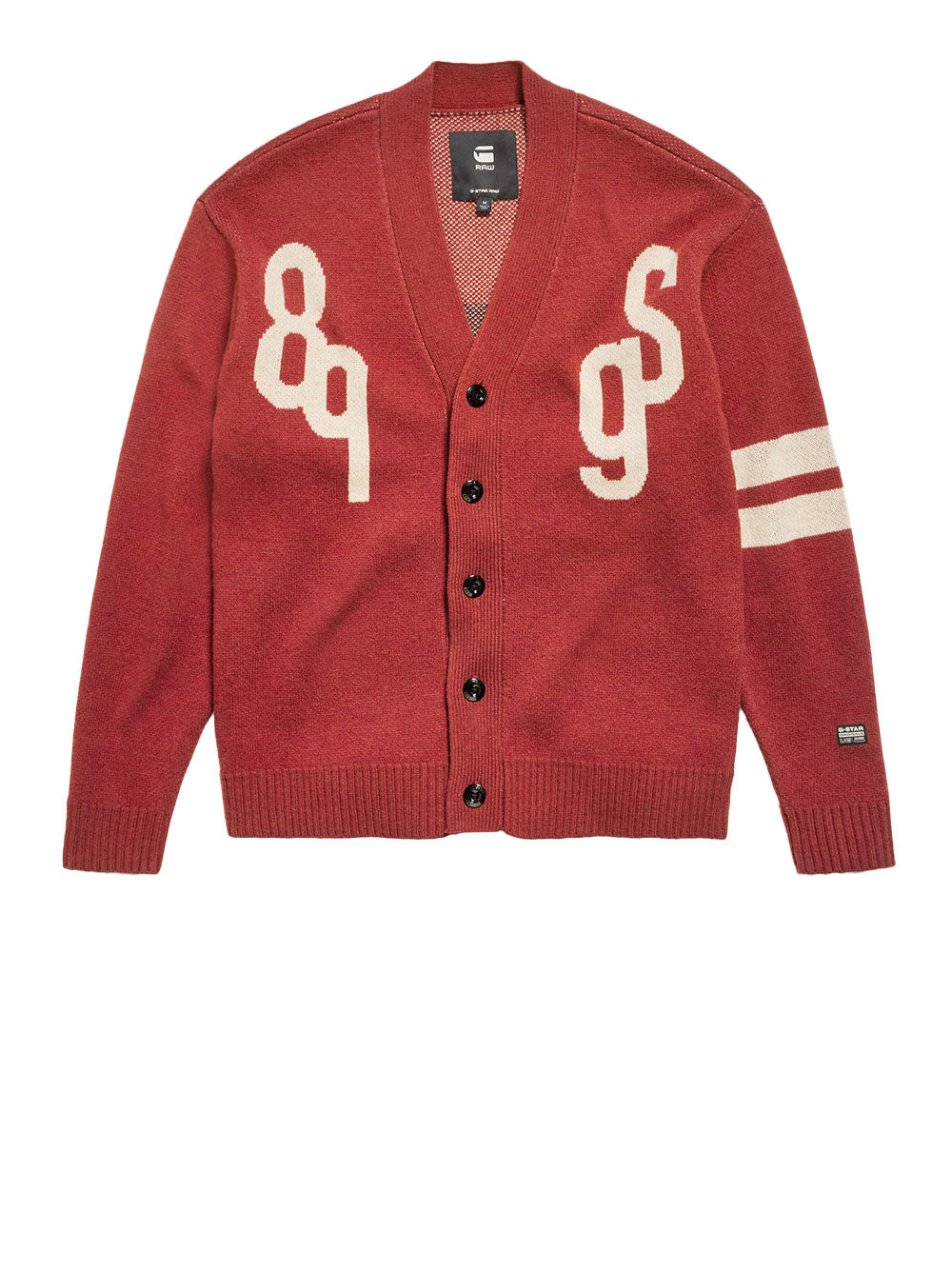 Cardigan G-star Holiday da Uomo - Rosso