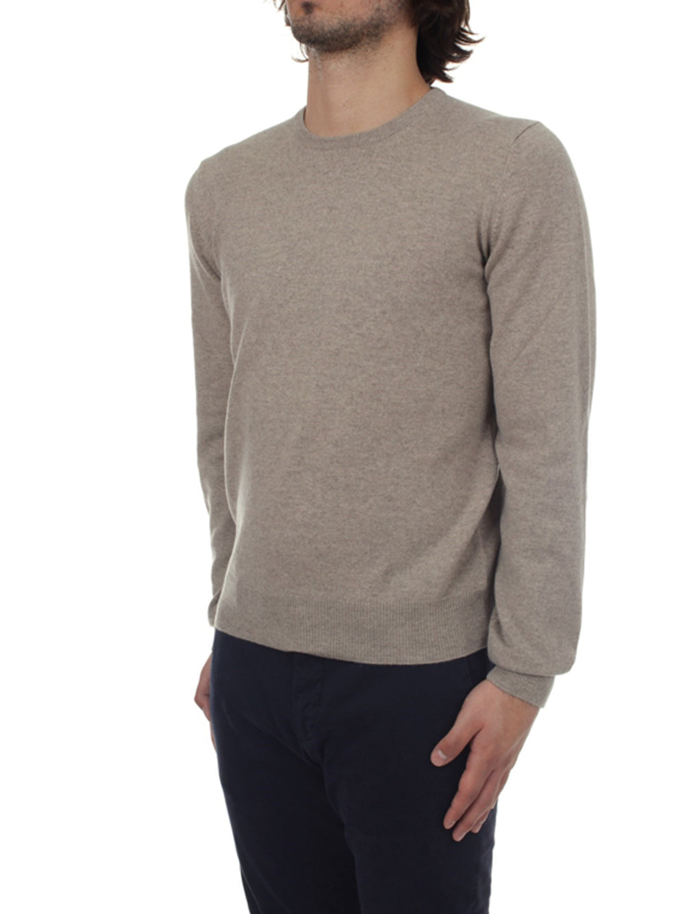 Gran Sasso Pullover Crew da Uomo - Beige