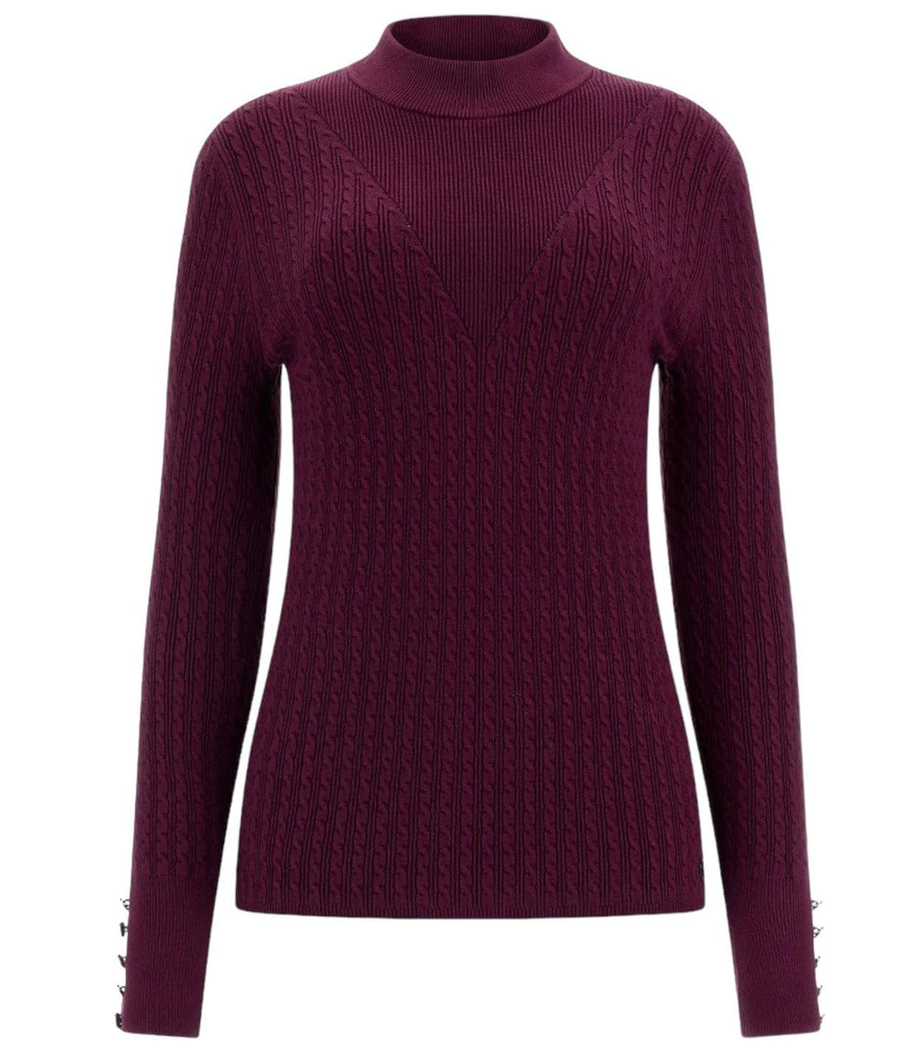 Guess Maglione Lupetto Donna Mod. W2BR58 Z2YJ2 G4A1 Amaranto Viola