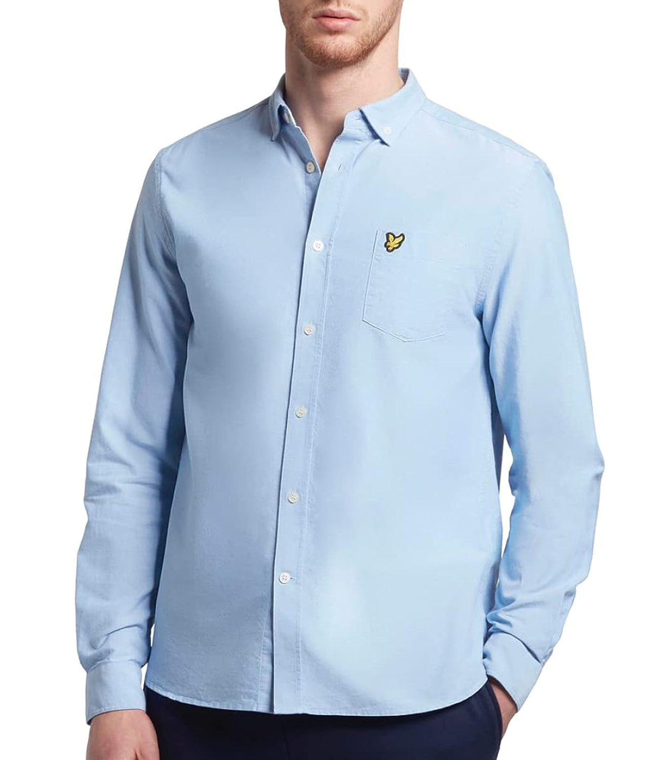 Lyle & Scott Lyle &amp; Scott Camicia m/l Uomo Mod. LW1302 X41 Celeste Blu