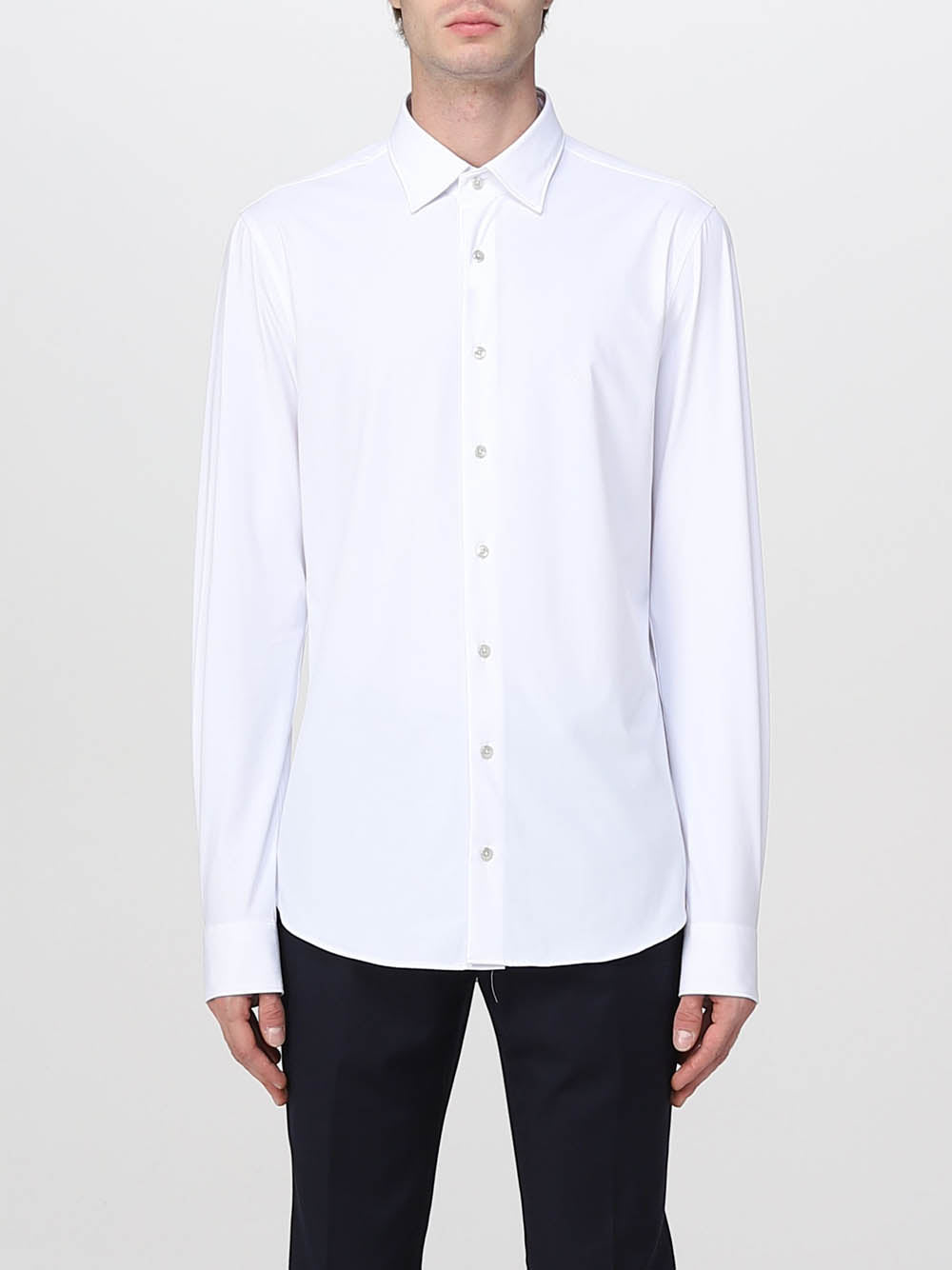 Camicia Classica Michael Kors Performance Slim da Uomo - Bianco