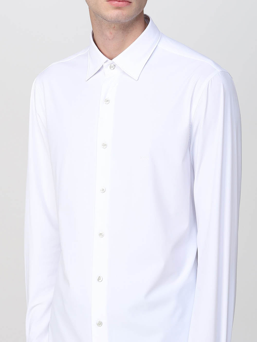 Camicia Classica Michael Kors Performance Slim da Uomo - Bianco