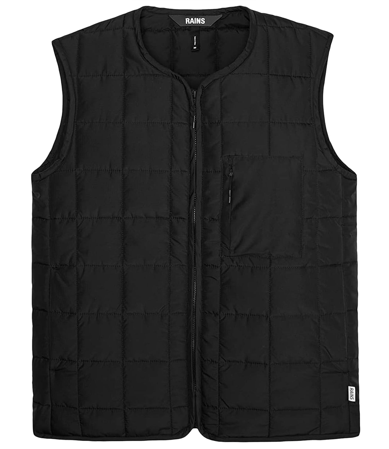 RAINS Smanicato Uomo Mod. LINER VEST 18160 01 Black Nero