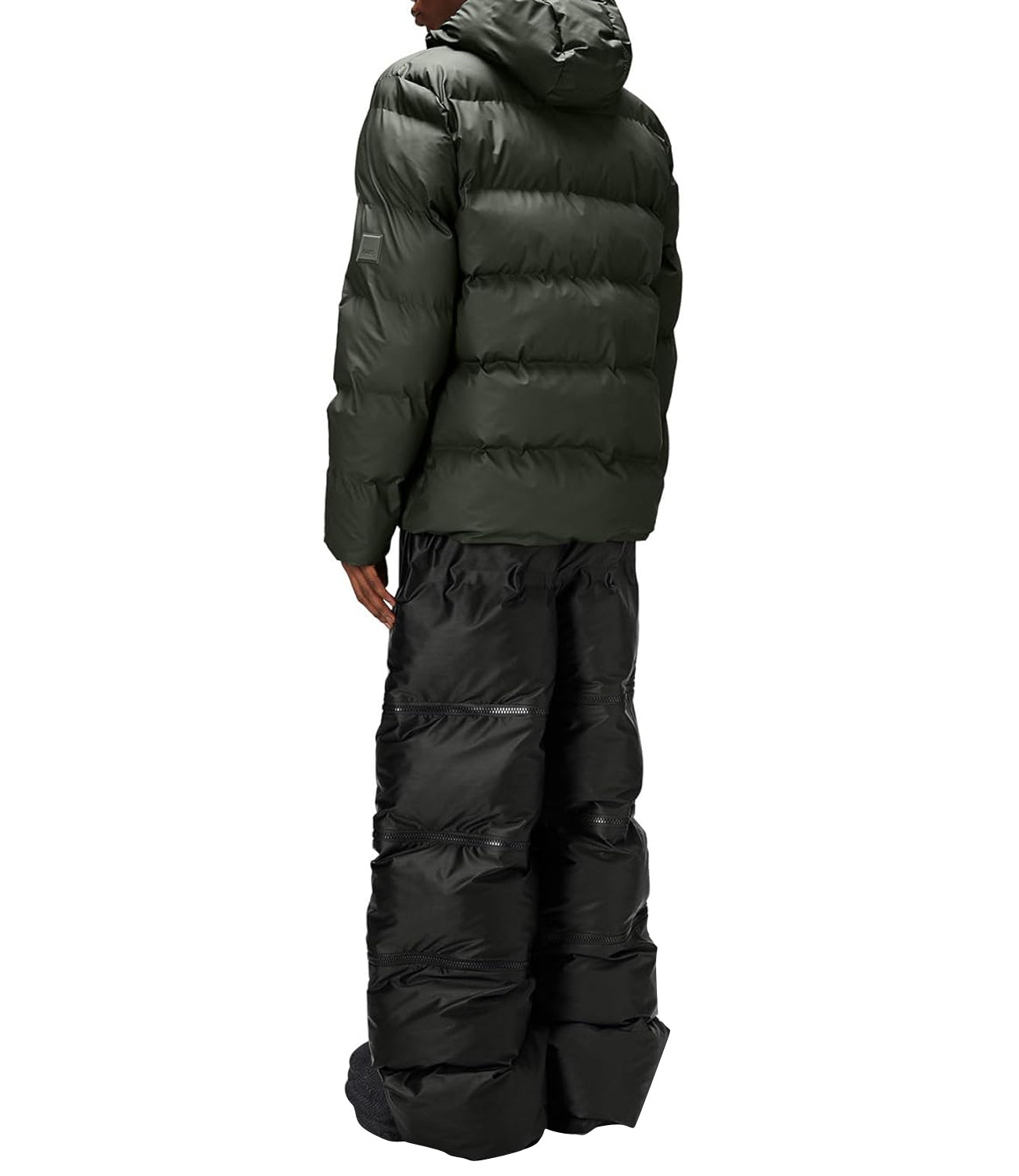 RAINS Giubbotto corto Uomo Mod. PUFFER JACKET 15120 03 Green Verde