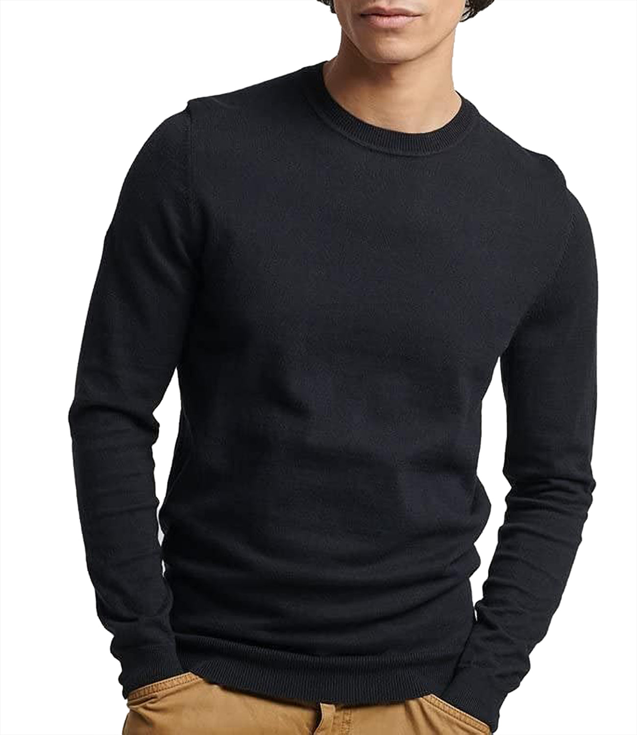 Superdry Maglione Girocollo Uomo Mod. M6110564 02A Black Nero