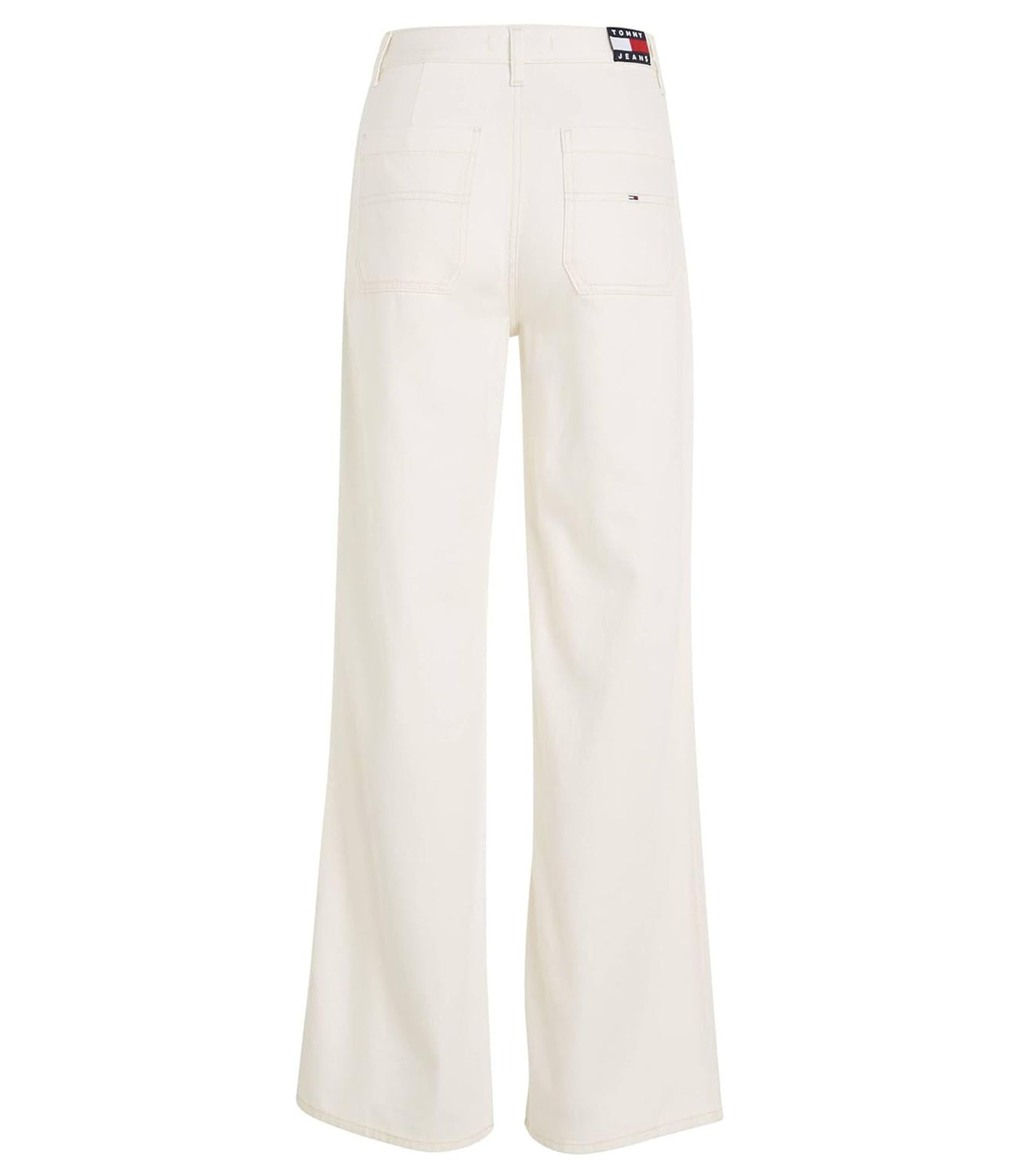 Tommy Hilfiger Tommy Jeans Pantalone Donna Mod. DW0DW16163 YBH Panna Avorio