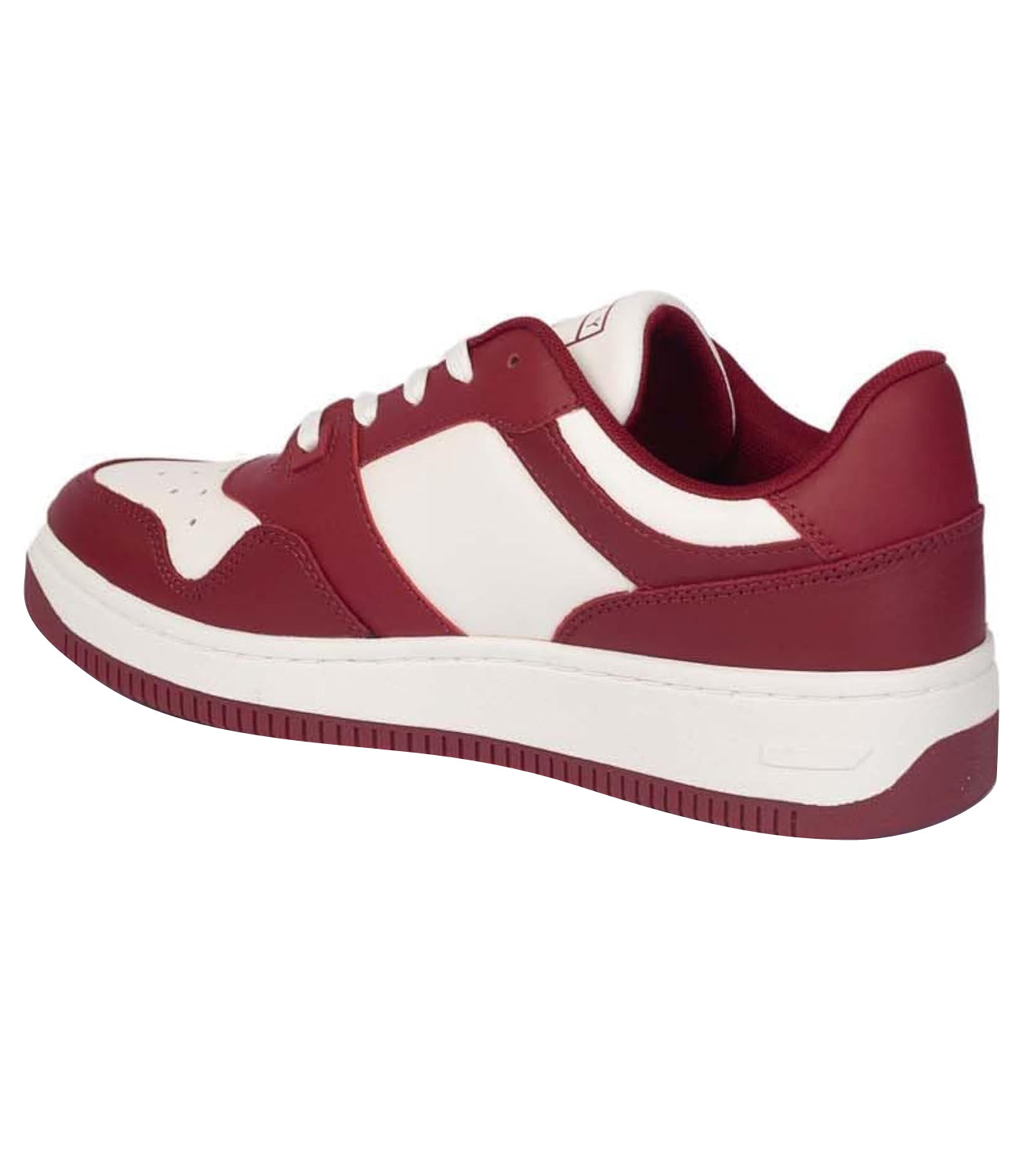 Tommy Hilfiger Tommy Jeans Sneakers Uomo Mod. EM0EM01256 BASKET PREMIUM XJS Bordeau Rosso