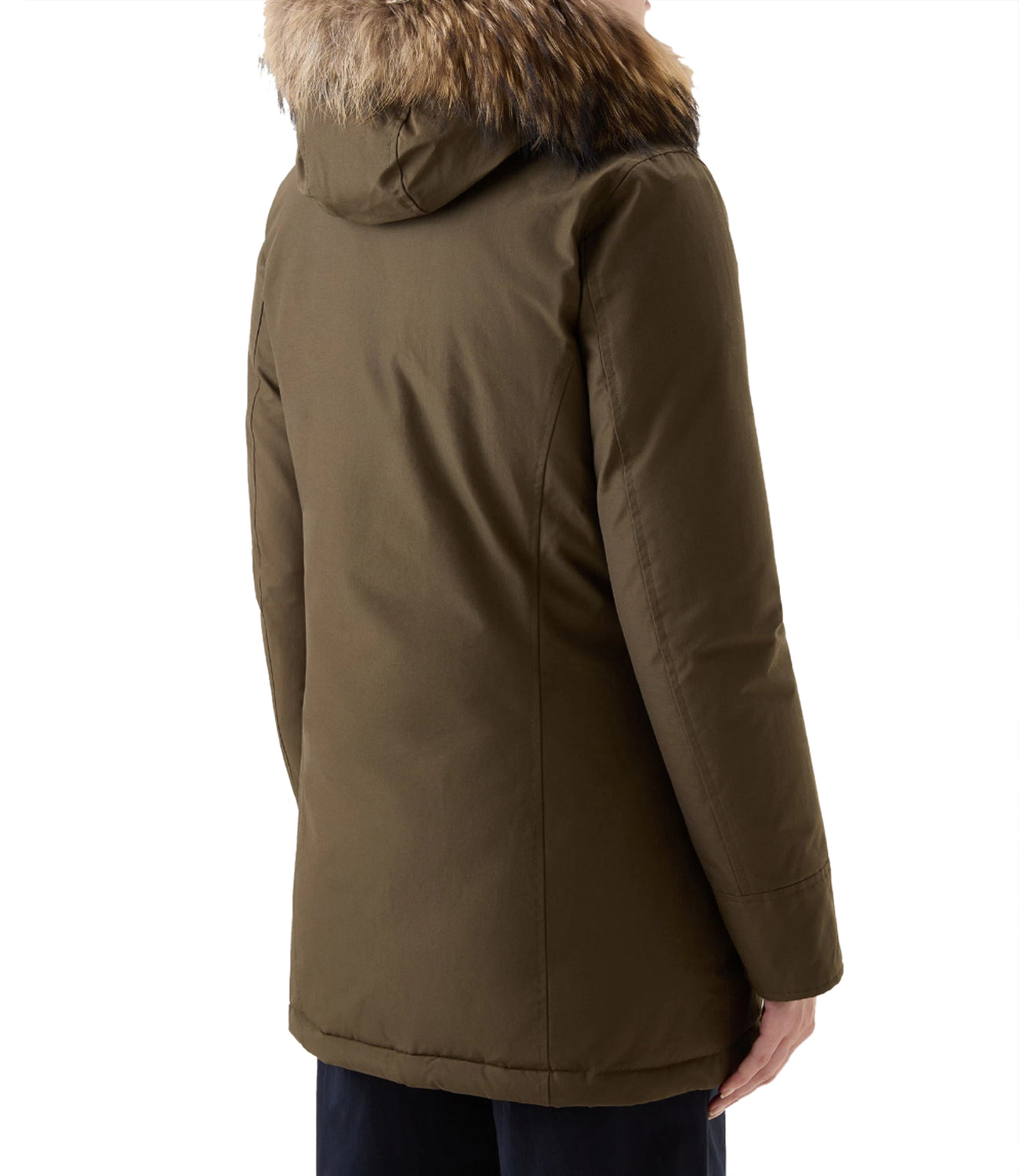 Woolrich Giubbotto lungo Donna Mod. CFWWOU0538 ARCTIC RACOON PARKA DAG Militare Verde