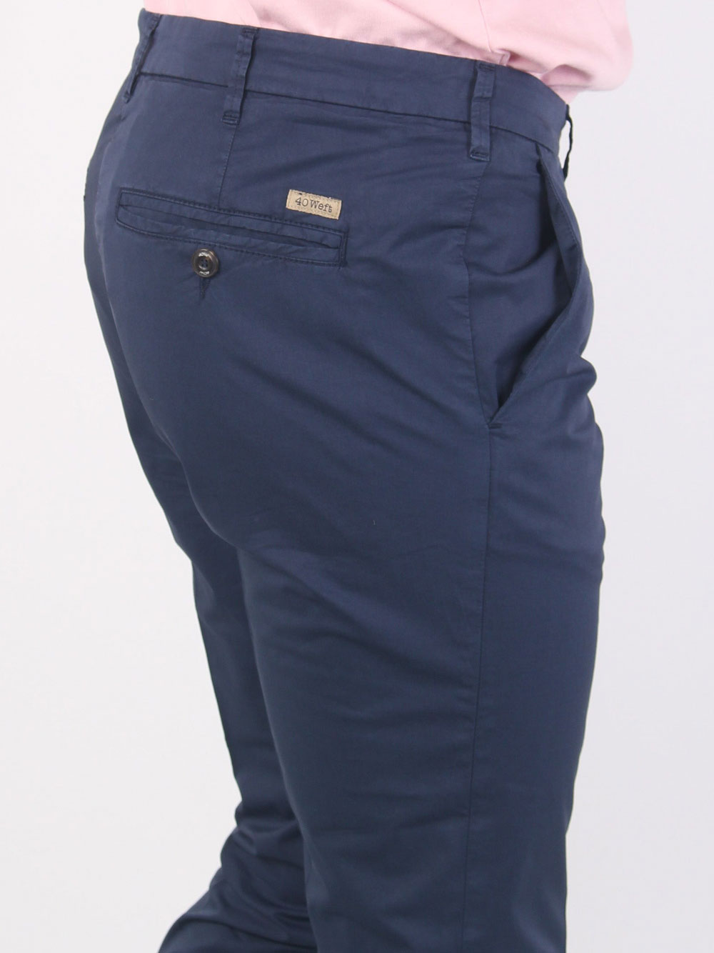 Pantalone Chino 40Weft Lenny da Uomo - Blu