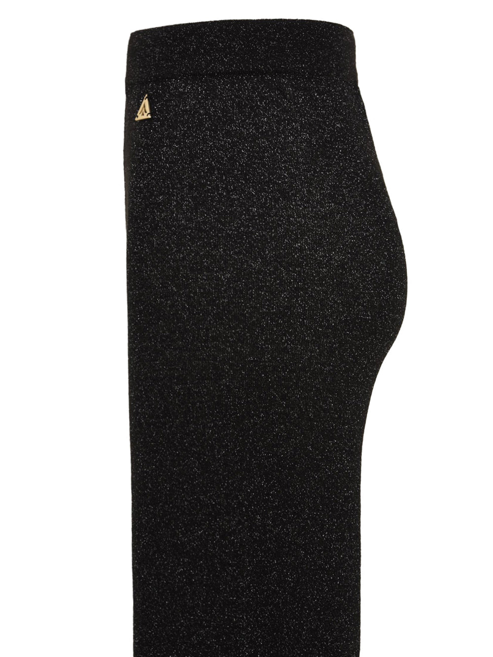 Pantalone Zampa Akep Lurex da Donna - Nero