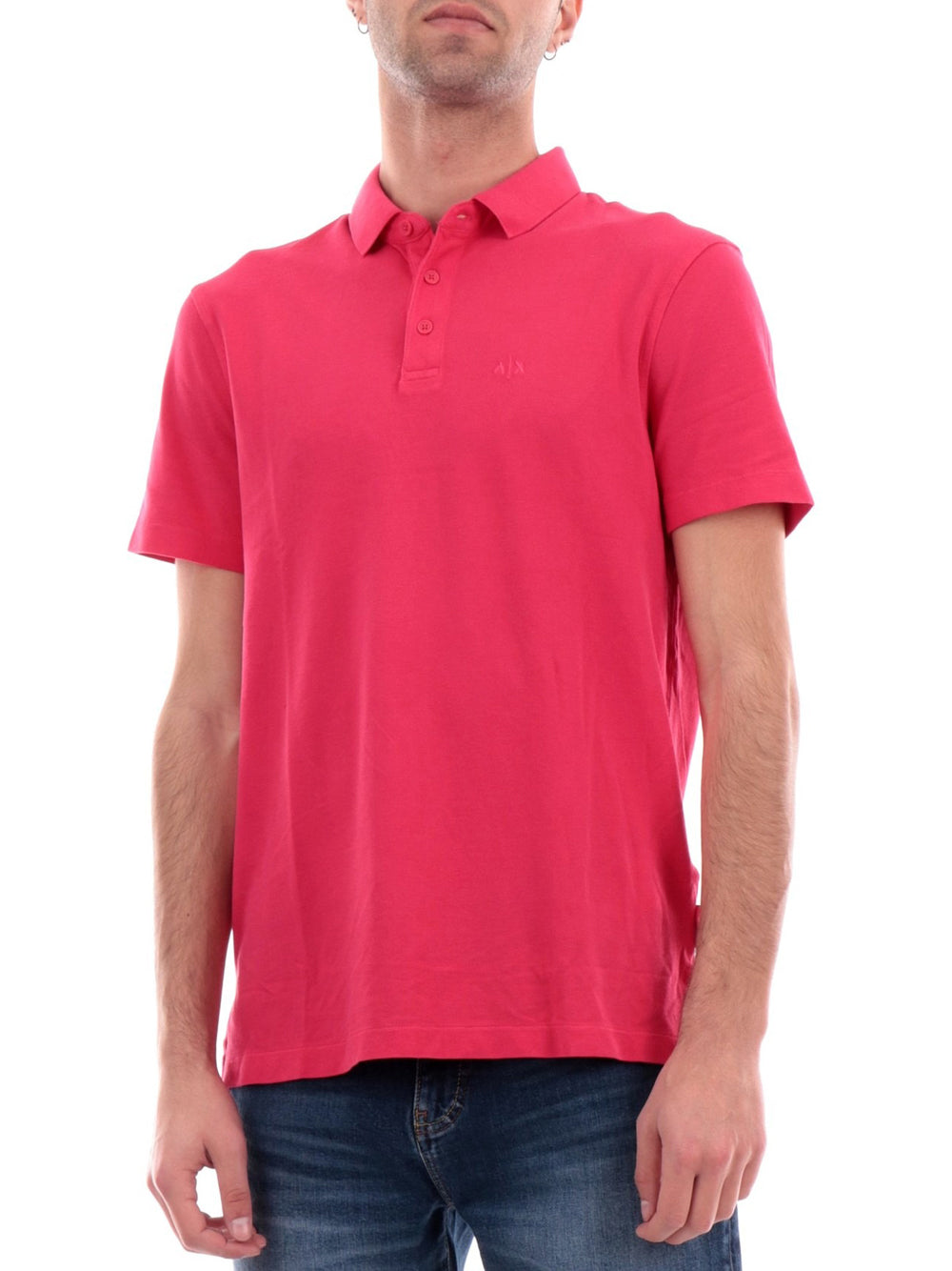 Polo Armani Exchange da Uomo - Fuxia Fucsia