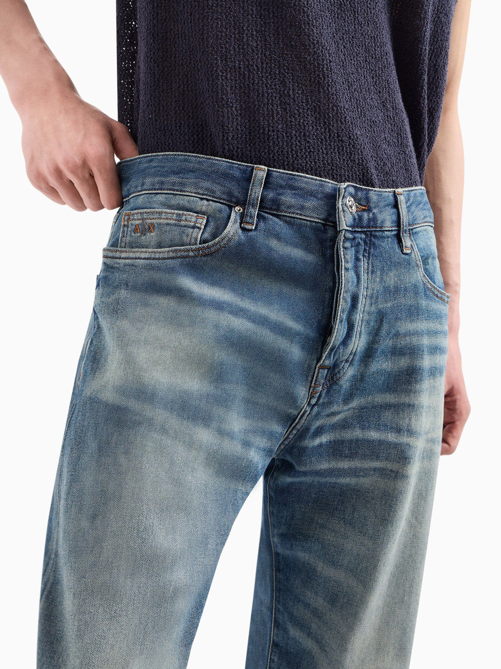 Jeans Mom Armani Exchange da Uomo - Denim