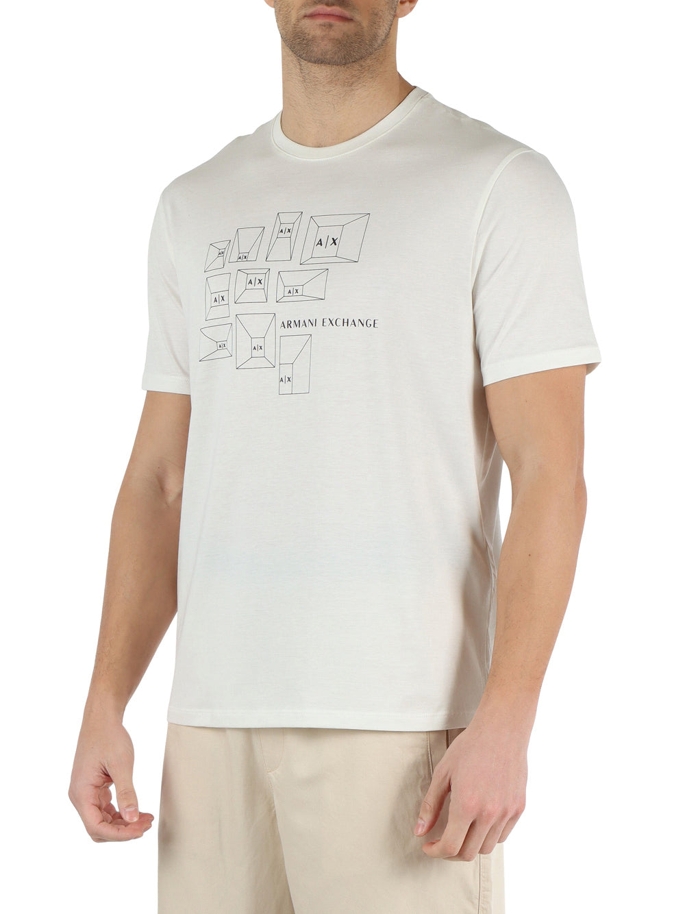 T-shirt Armani Exchange da Uomo - Bianco