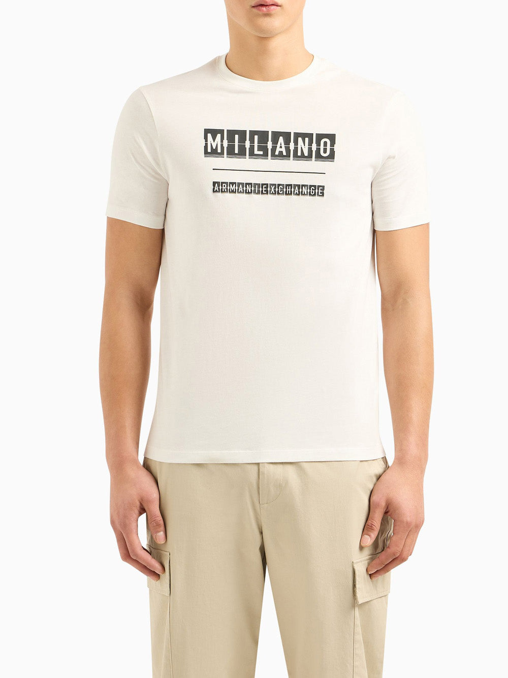 T-shirt Armani Exchange da Uomo - Bianco