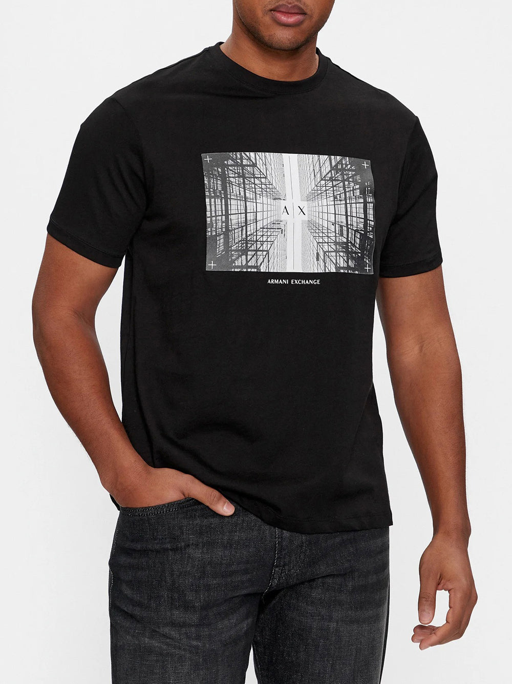 T-shirt Armani Exchange da Uomo - Nero