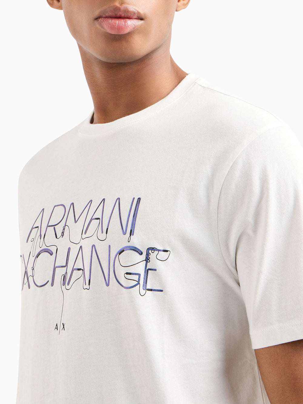 T-shirt Armani Exchange da Uomo - Bianco