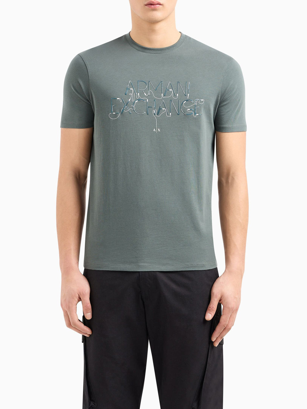 T-shirt Armani Exchange da Uomo - Grigio