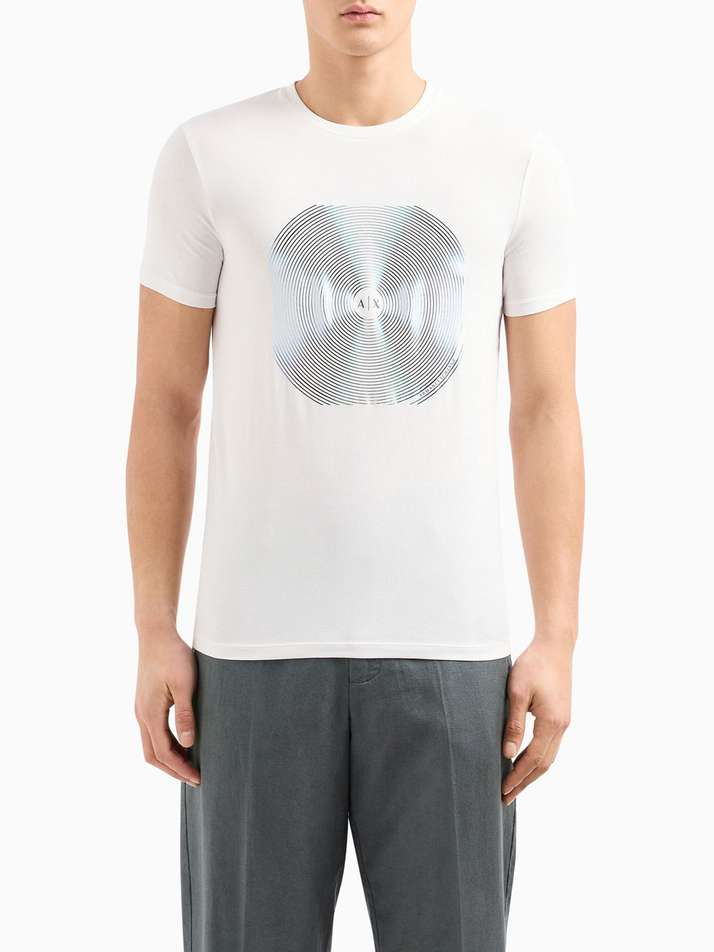 T-shirt Armani Exchange da Uomo - Bianco