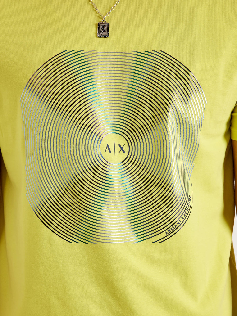 T-shirt Armani Exchange da Uomo - Giallo