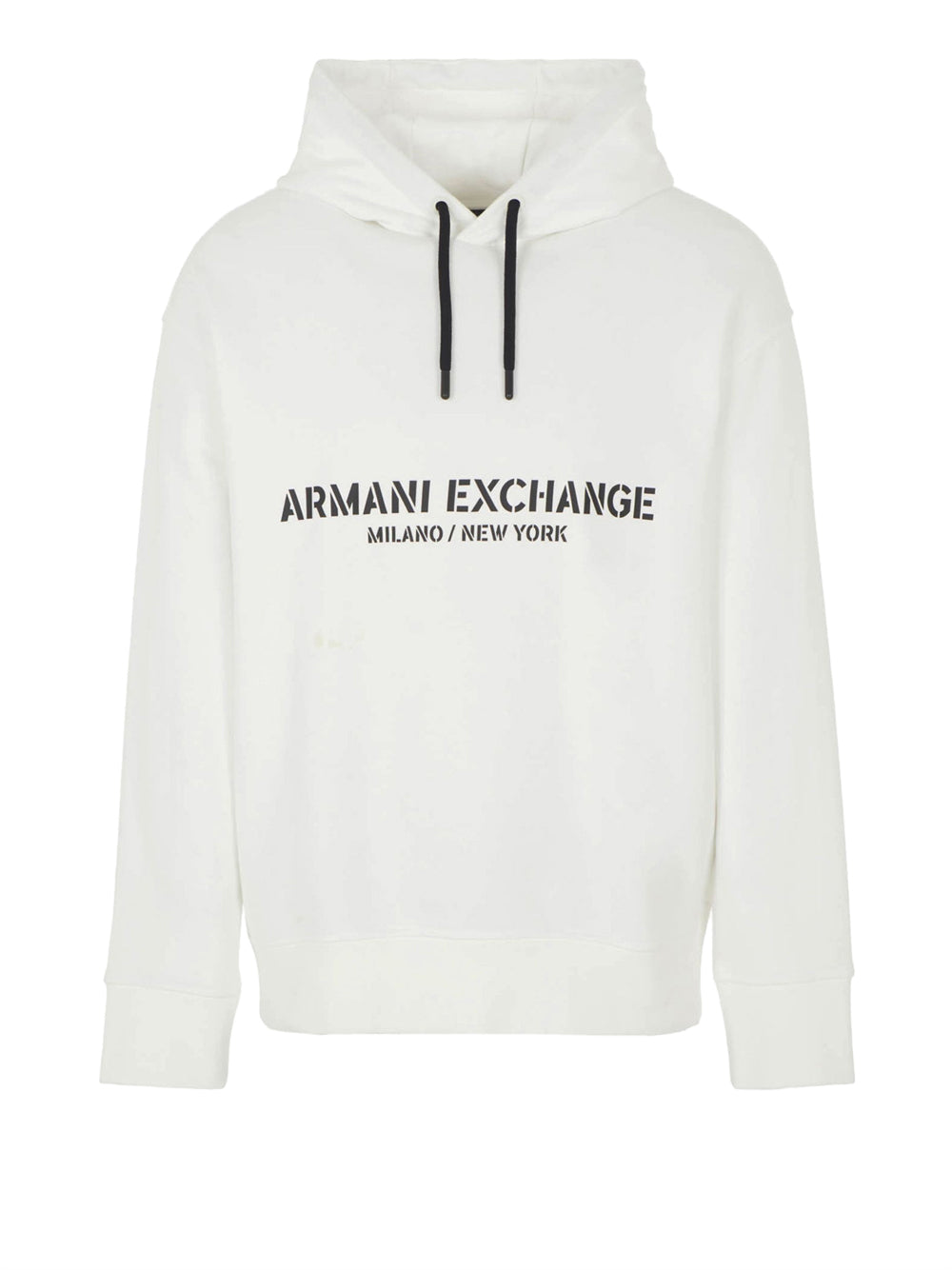 Felpa Cappuccio Armani Exchange da Uomo - Bianco