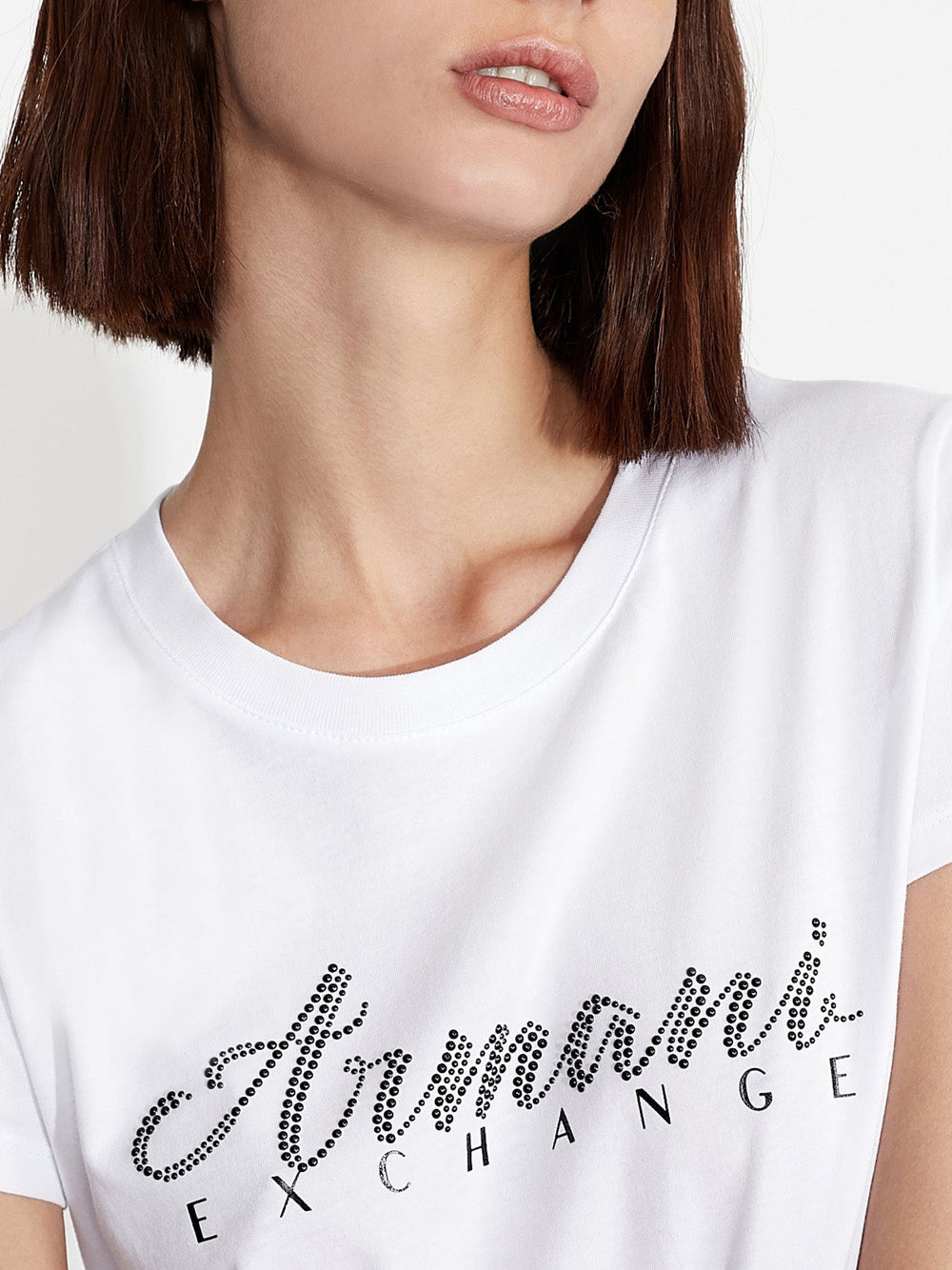 T-shirt Armani Exchange da Donna - Bianco