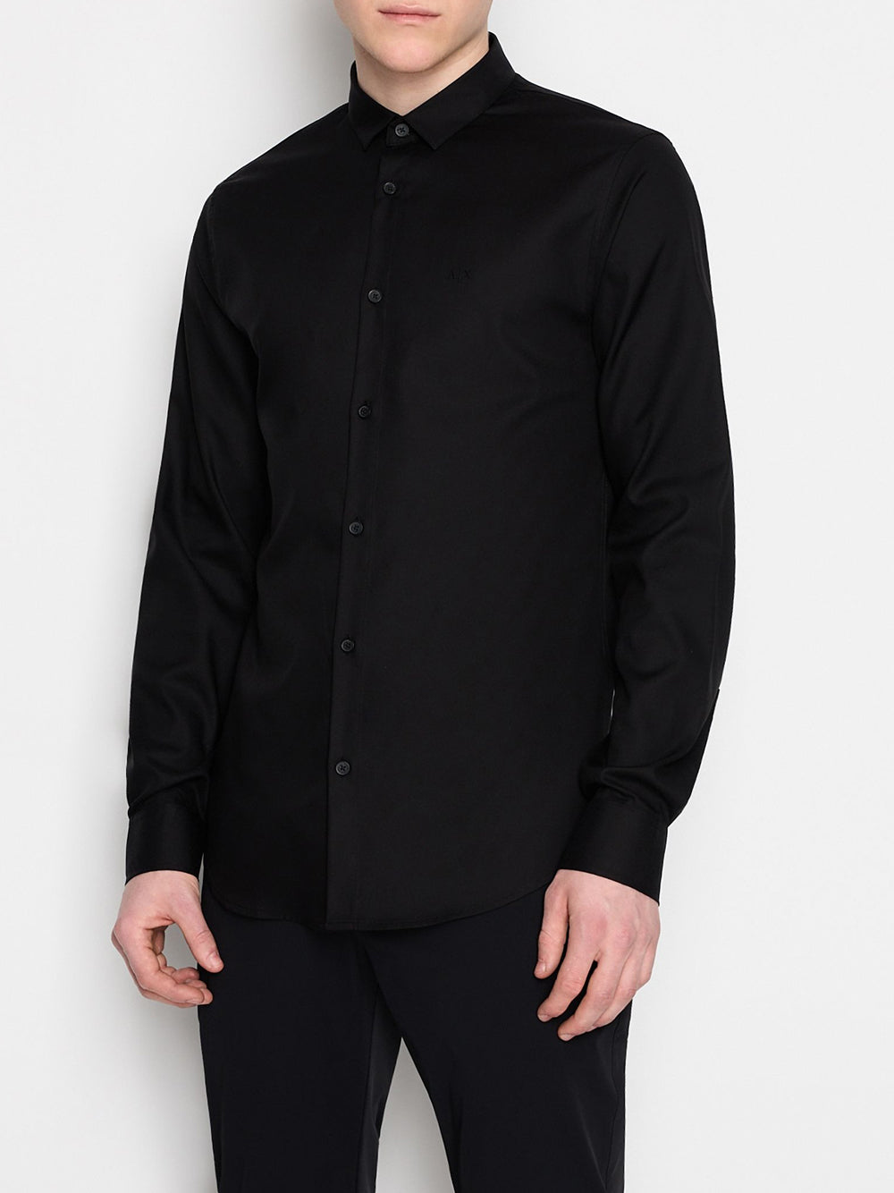 Camicia Classica Armani Exchange da Uomo - Nero