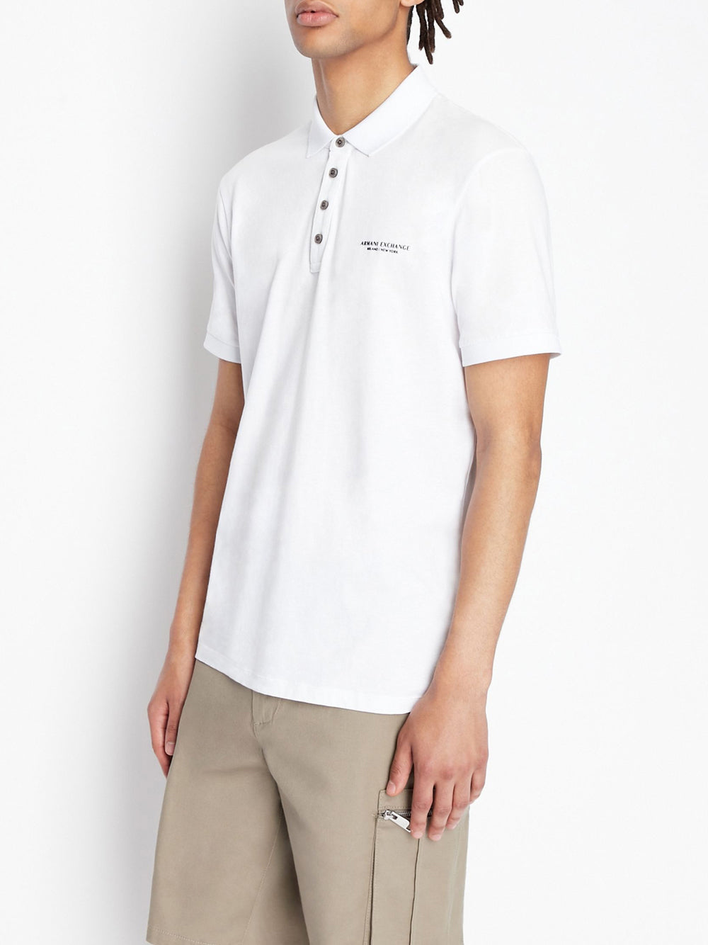 Polo Armani Exchange da Uomo - Bianco