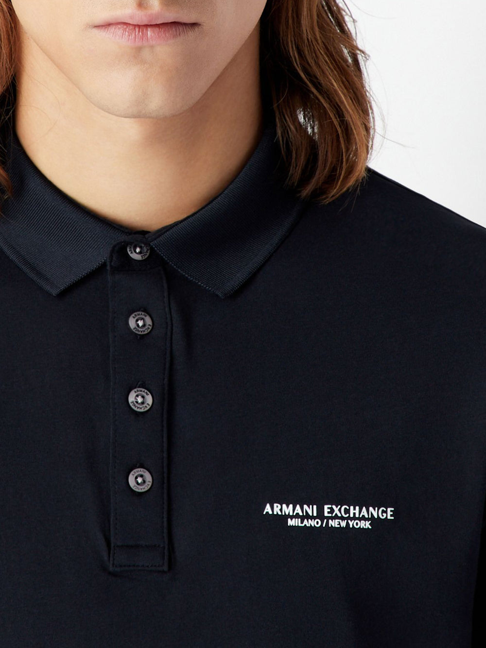 Polo Armani Exchange da Uomo - Blu