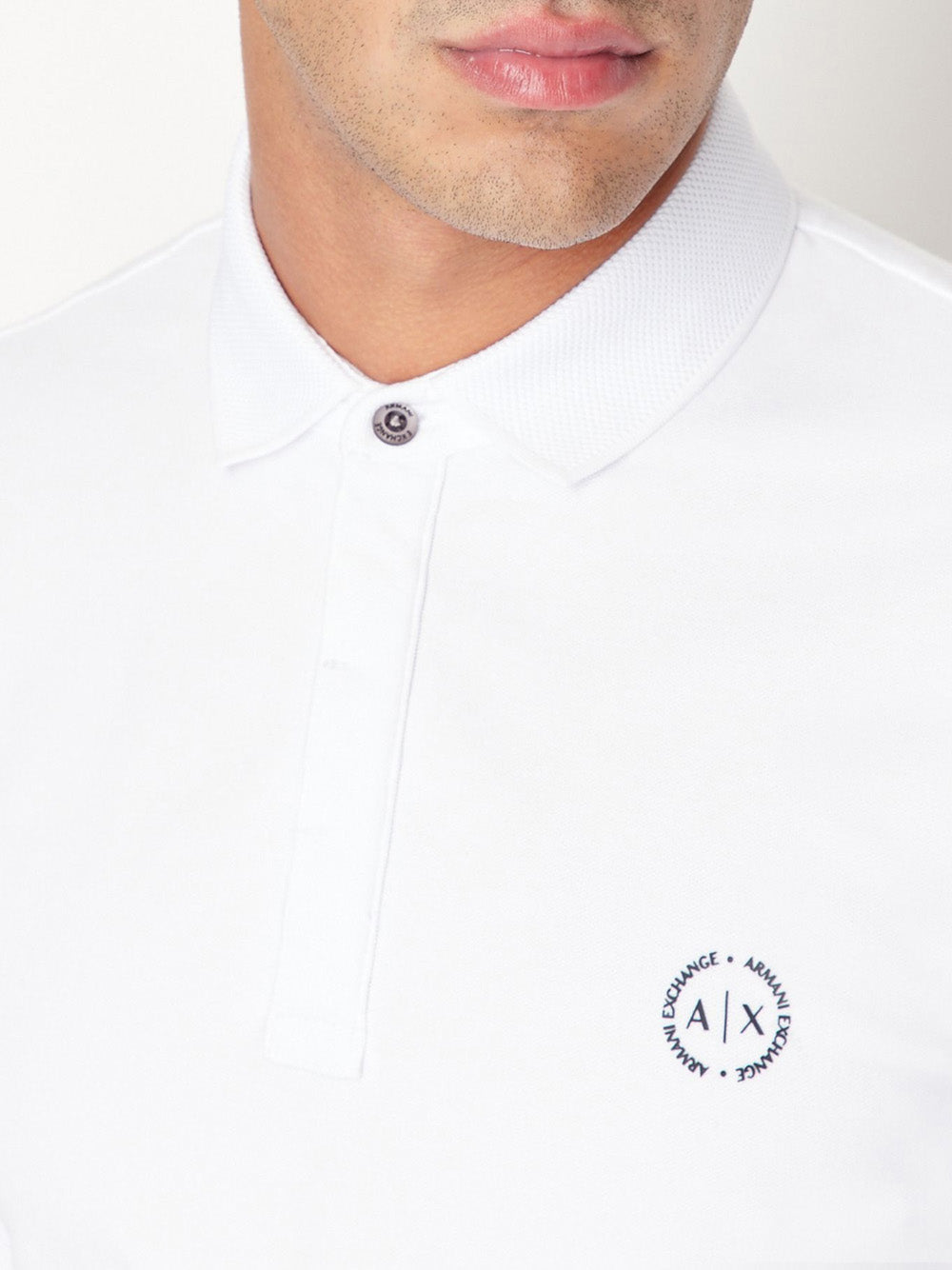 Polo Armani Exchange da Uomo - Bianco