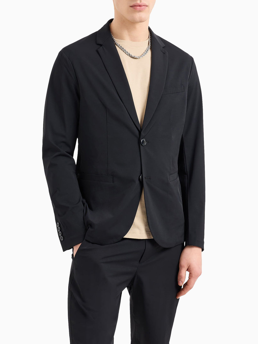 Blazer Armani Exchange da Uomo - Nero