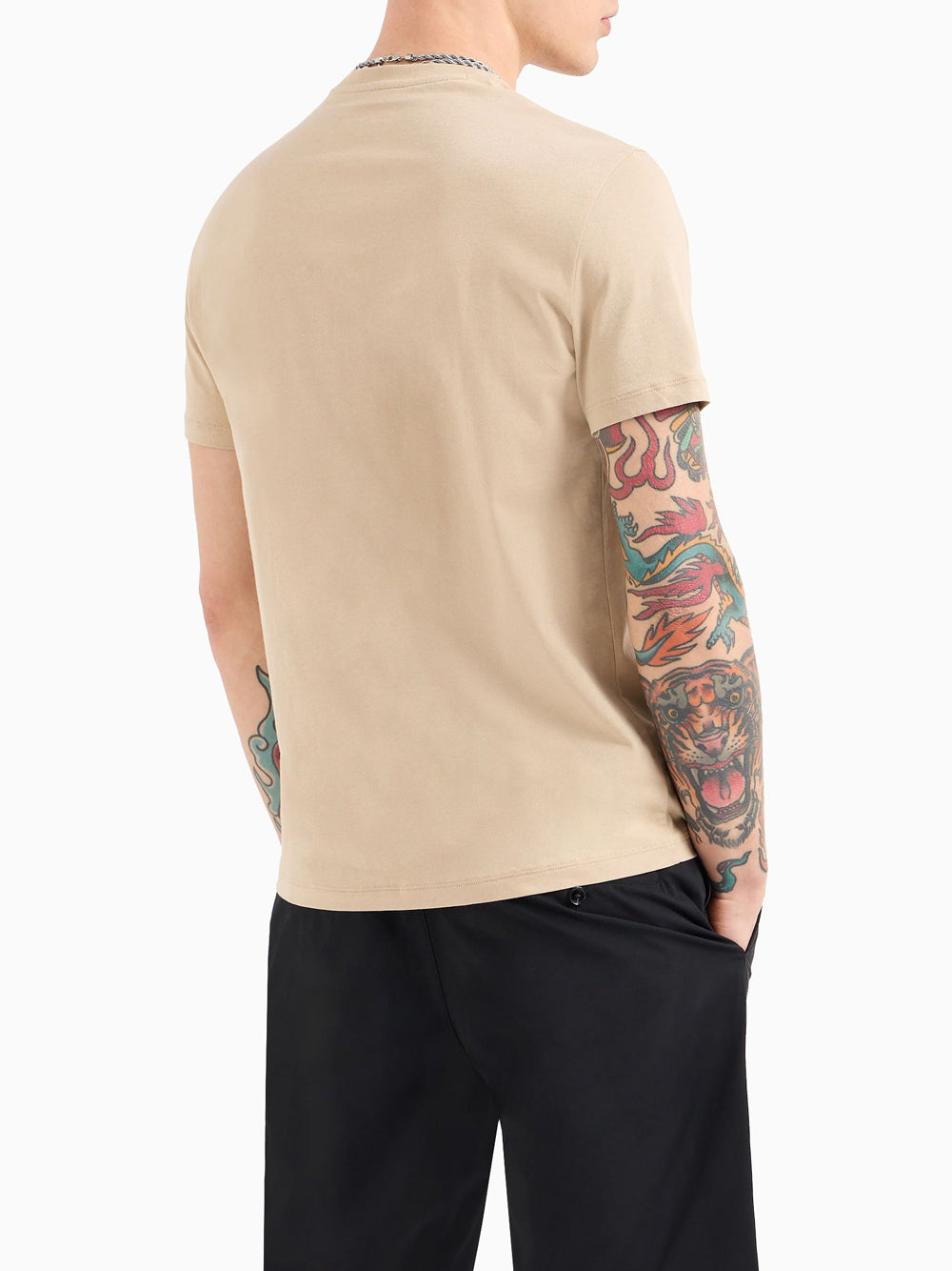 T-shirt Armani Exchange da Uomo - Beige