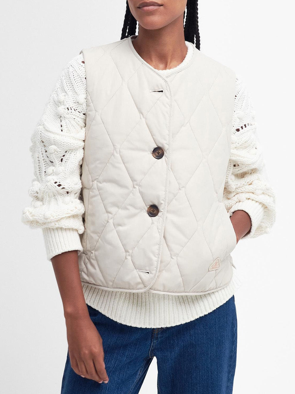 Smanicato Barbour Kelley da Donna - Bianco