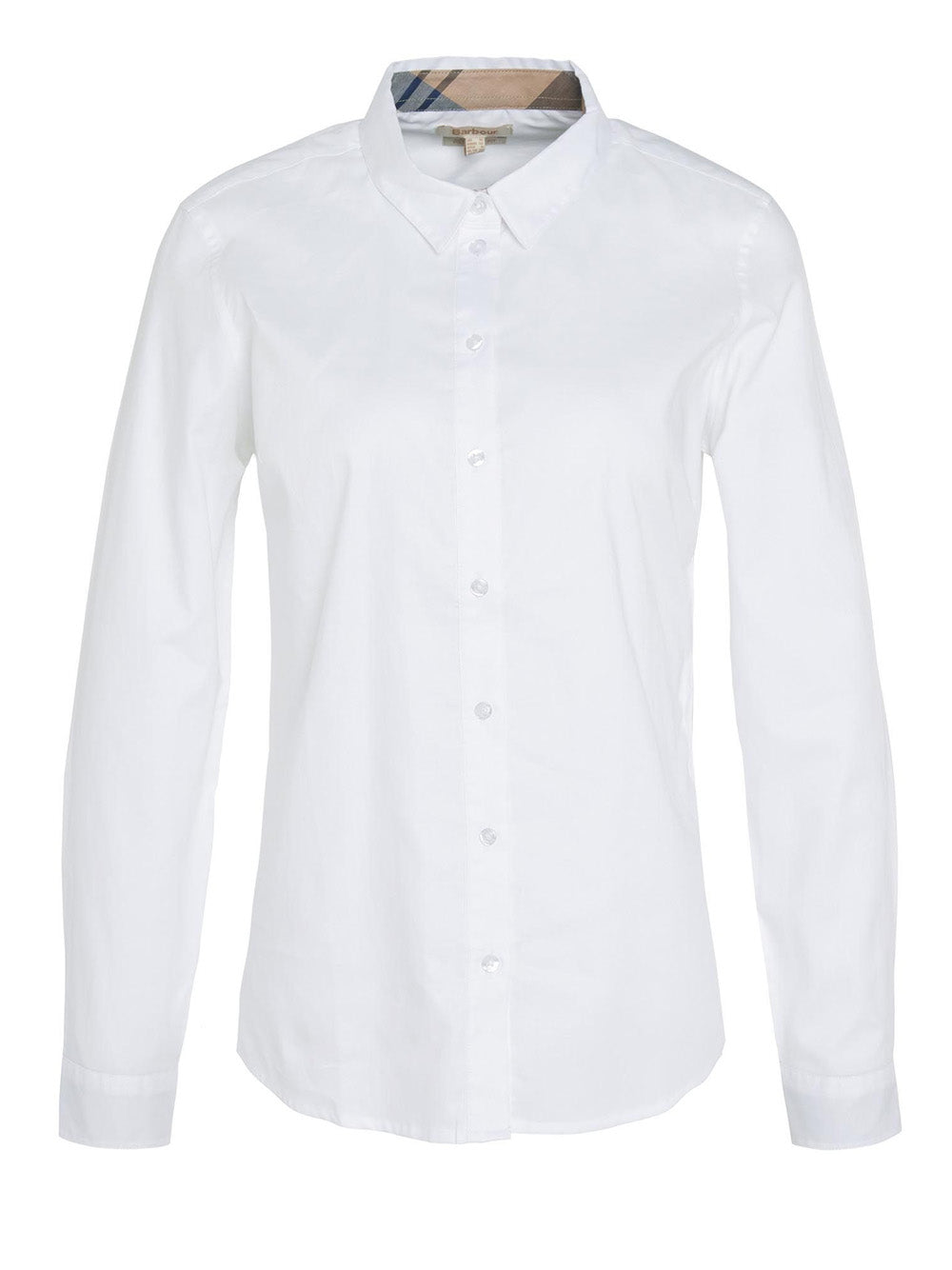 Camicia Casual Barbour Derwent da Donna - Bianco