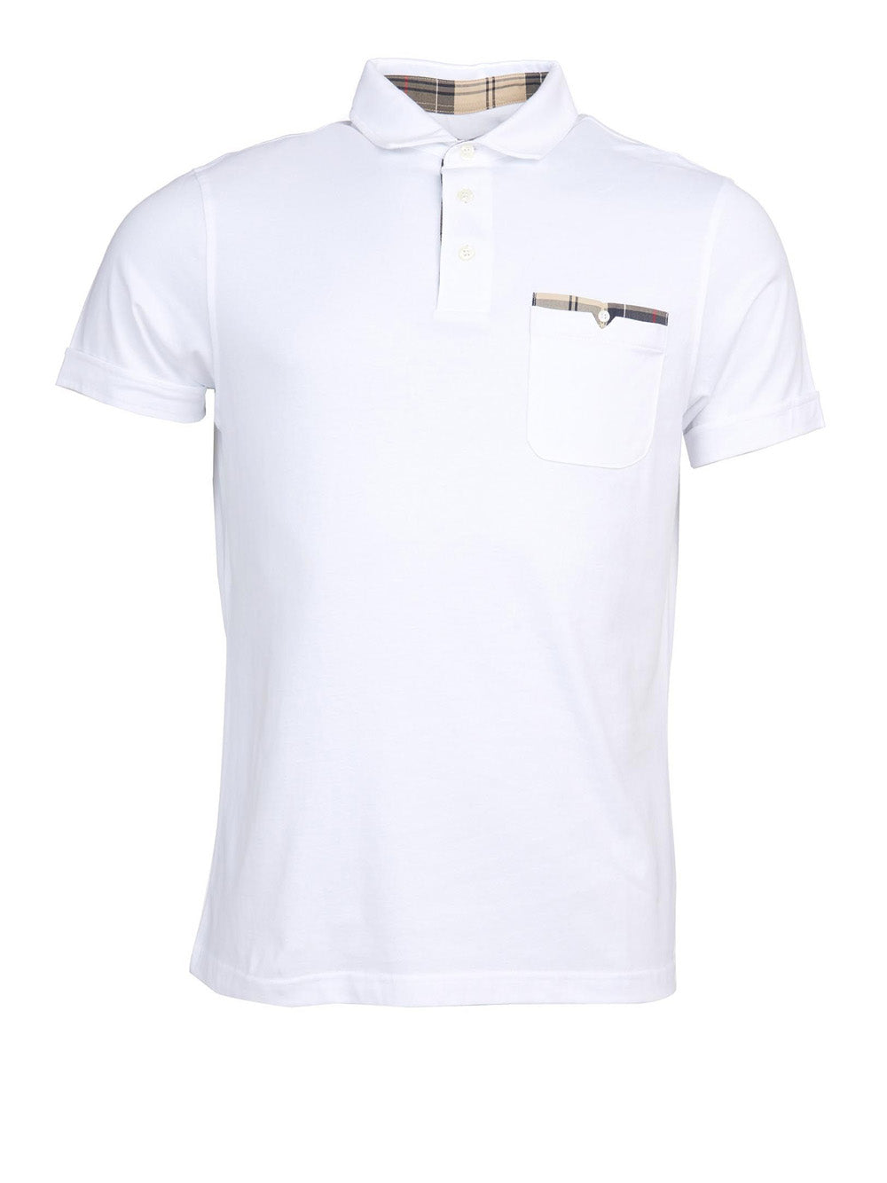 Polo Barbour Corpatch da Uomo - Bianco