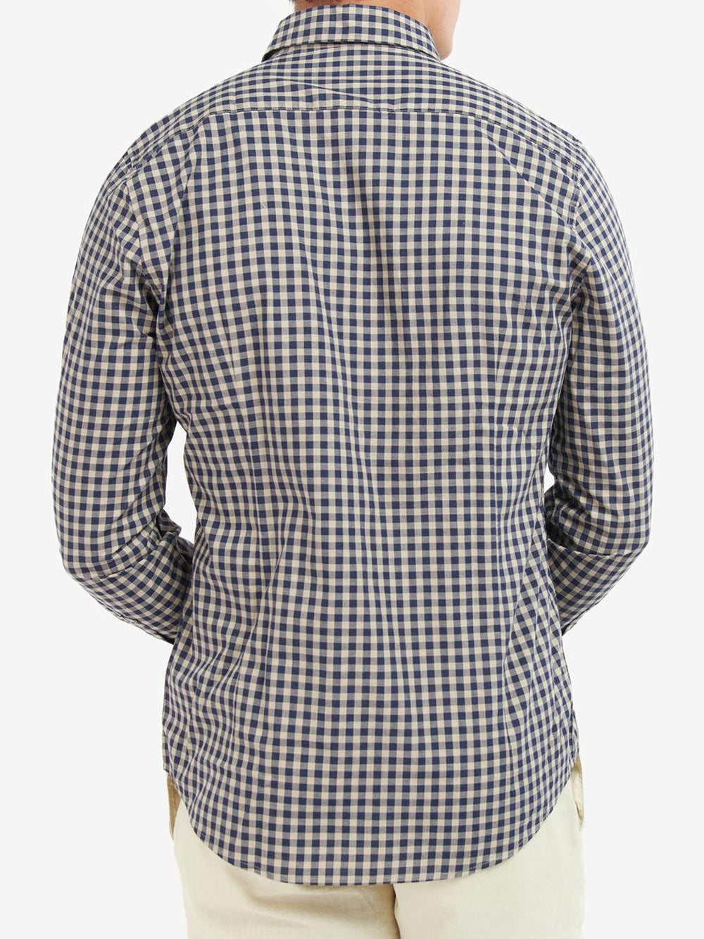 Camicia Casual Barbour Merryton Tailored da Uomo - Blu Grigio