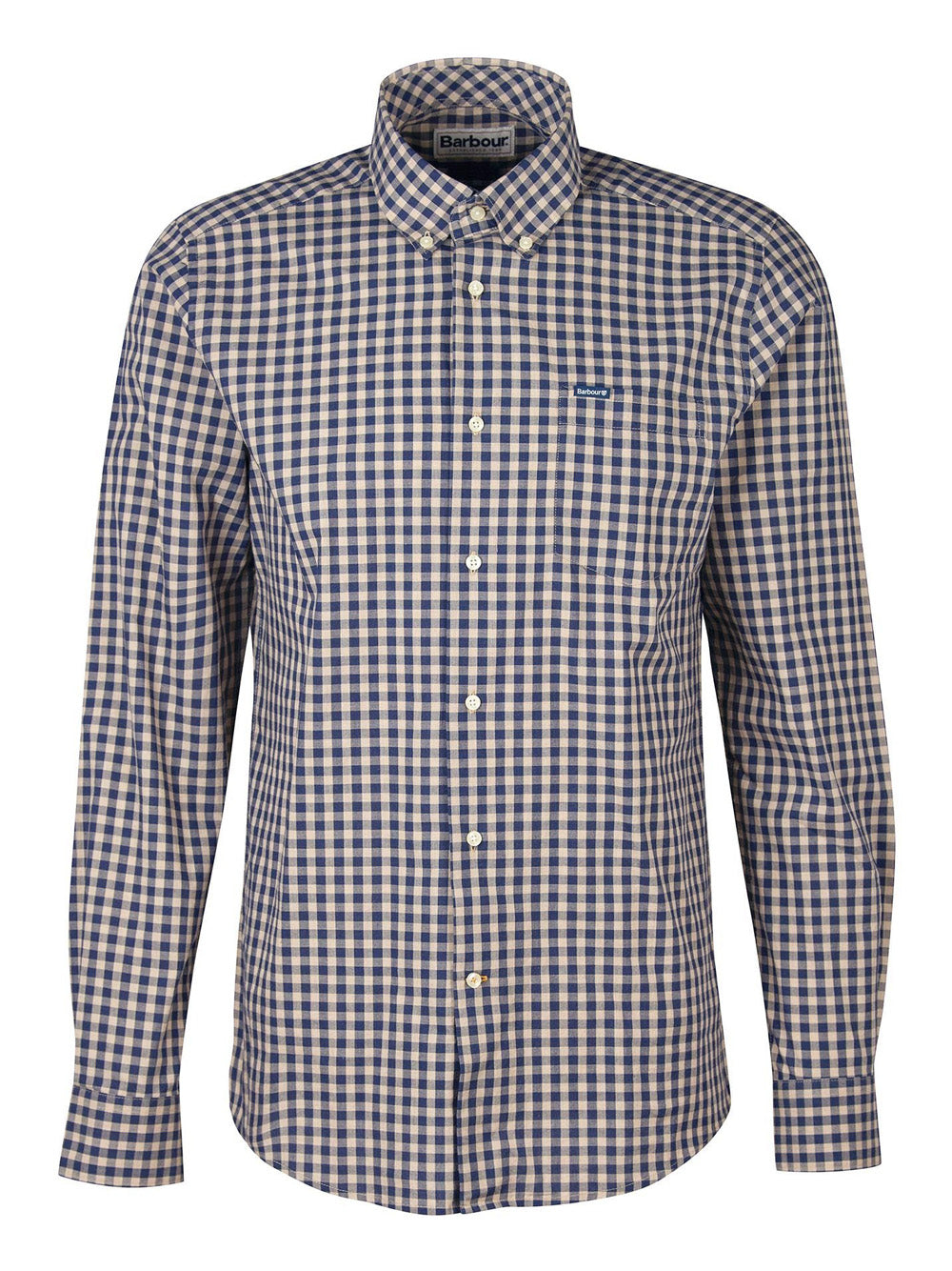 Camicia Casual Barbour Merryton Tailored da Uomo - Blu Grigio