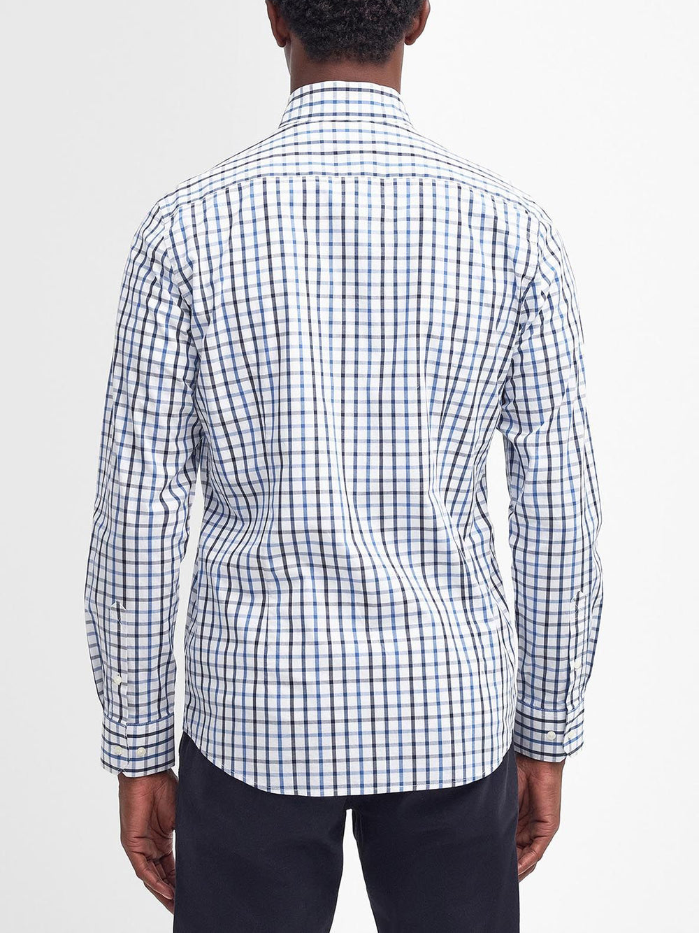 Camicia Casual Barbour Eldon Tailored da Uomo - Bianco Blu