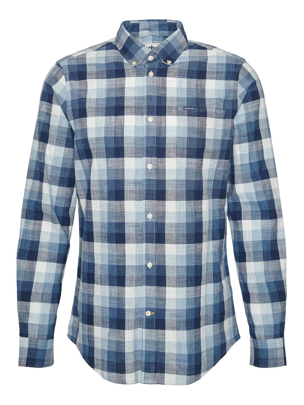 Camicia Casual Barbour Hillroad Tailored da Uomo - Blu