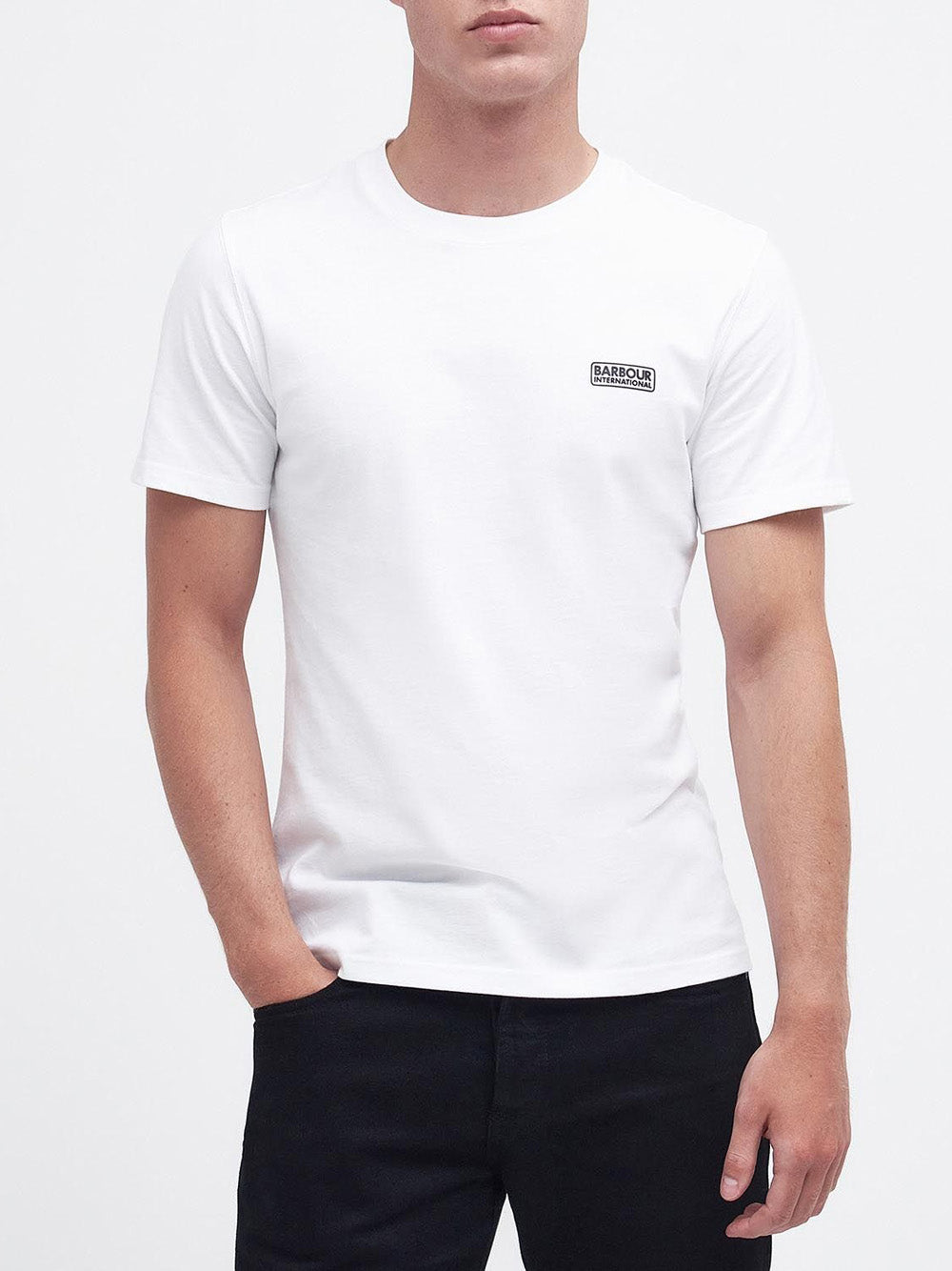 T-shirt Barbour Small Logo da Uomo - Bianco