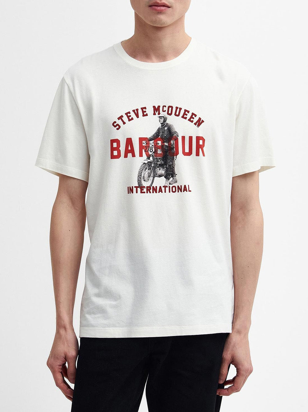 T-shirt Barbour Speedway da Uomo - Bianco