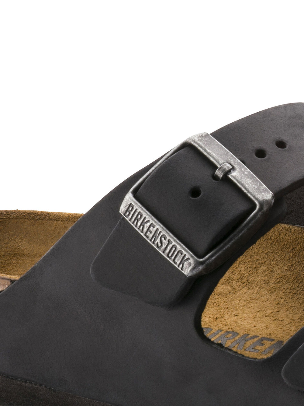 Sandalo Basso Birkenstock Arizona Oiled Leather Unisex - Nero