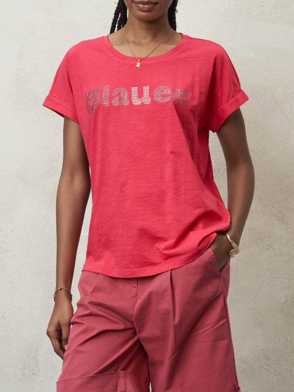 T-shirt Blauer da Donna - Fuxia Fucsia