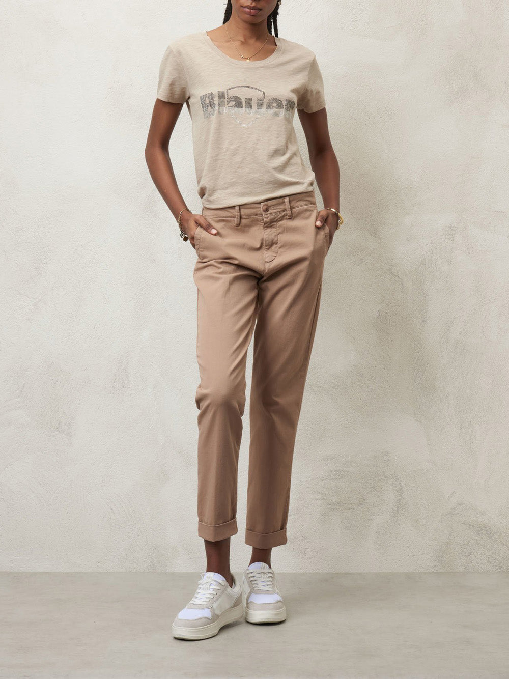 Pantalone Chino Blauer da Donna - Marrone