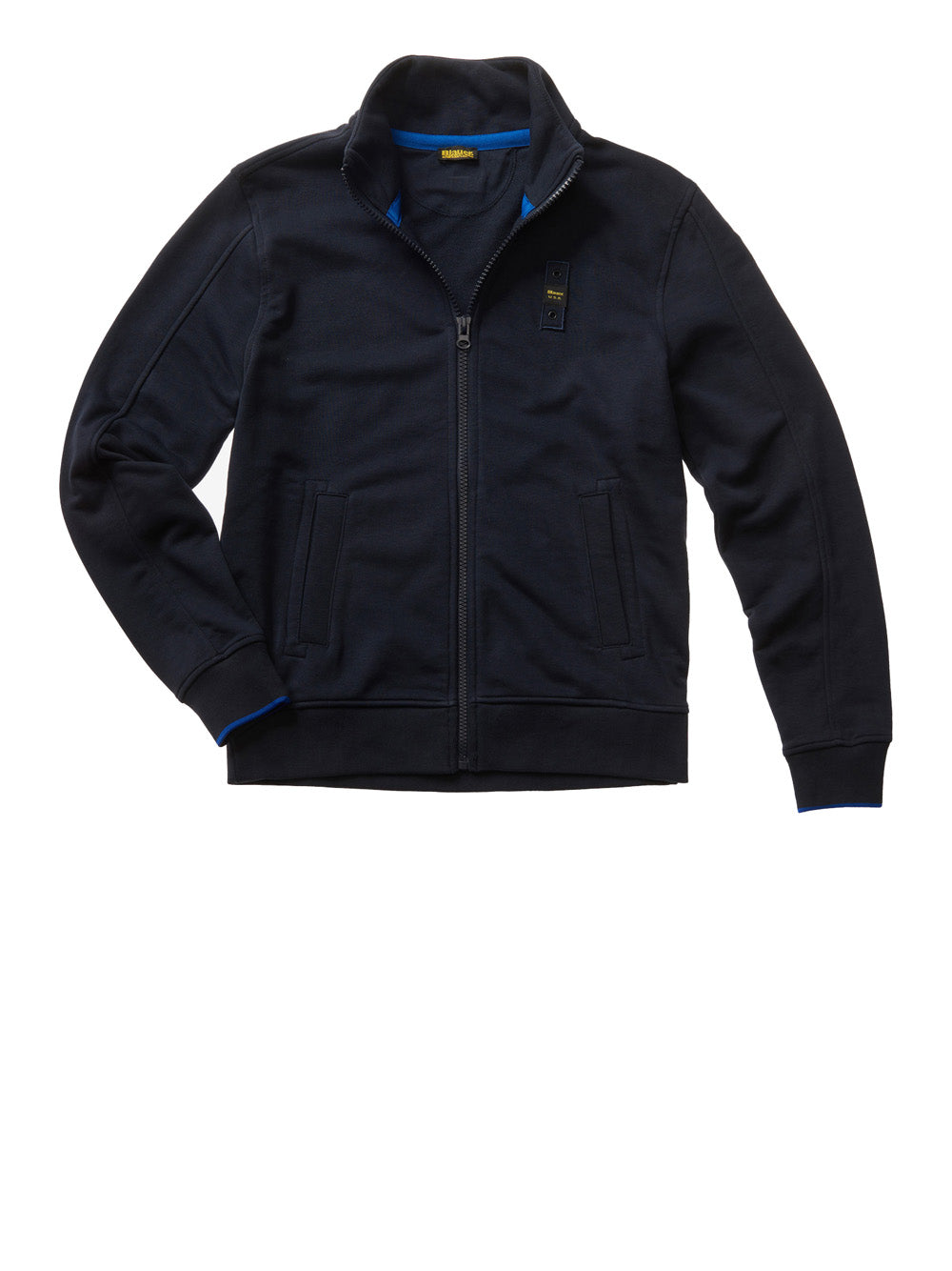 Felpa Zip Blauer da Uomo - Blu