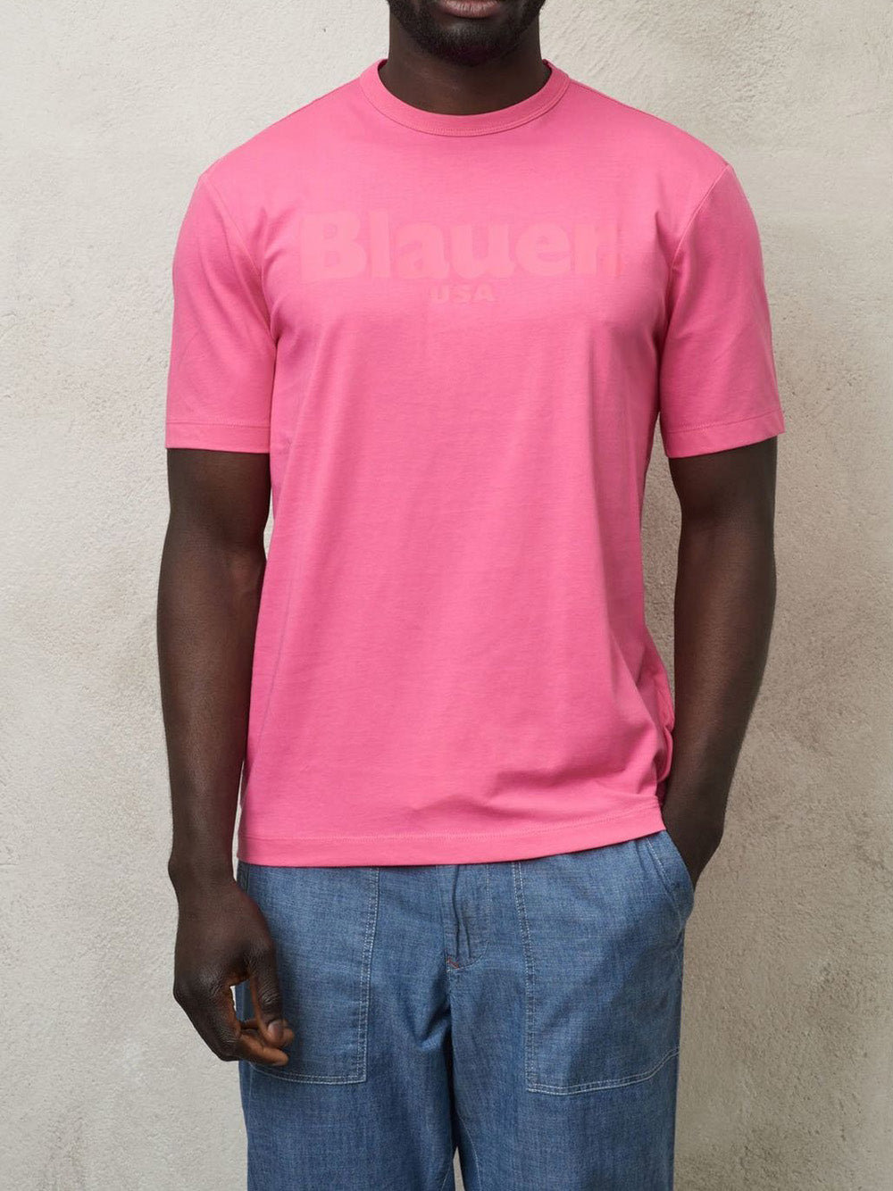 T-shirt Blauer da Uomo - Rosa